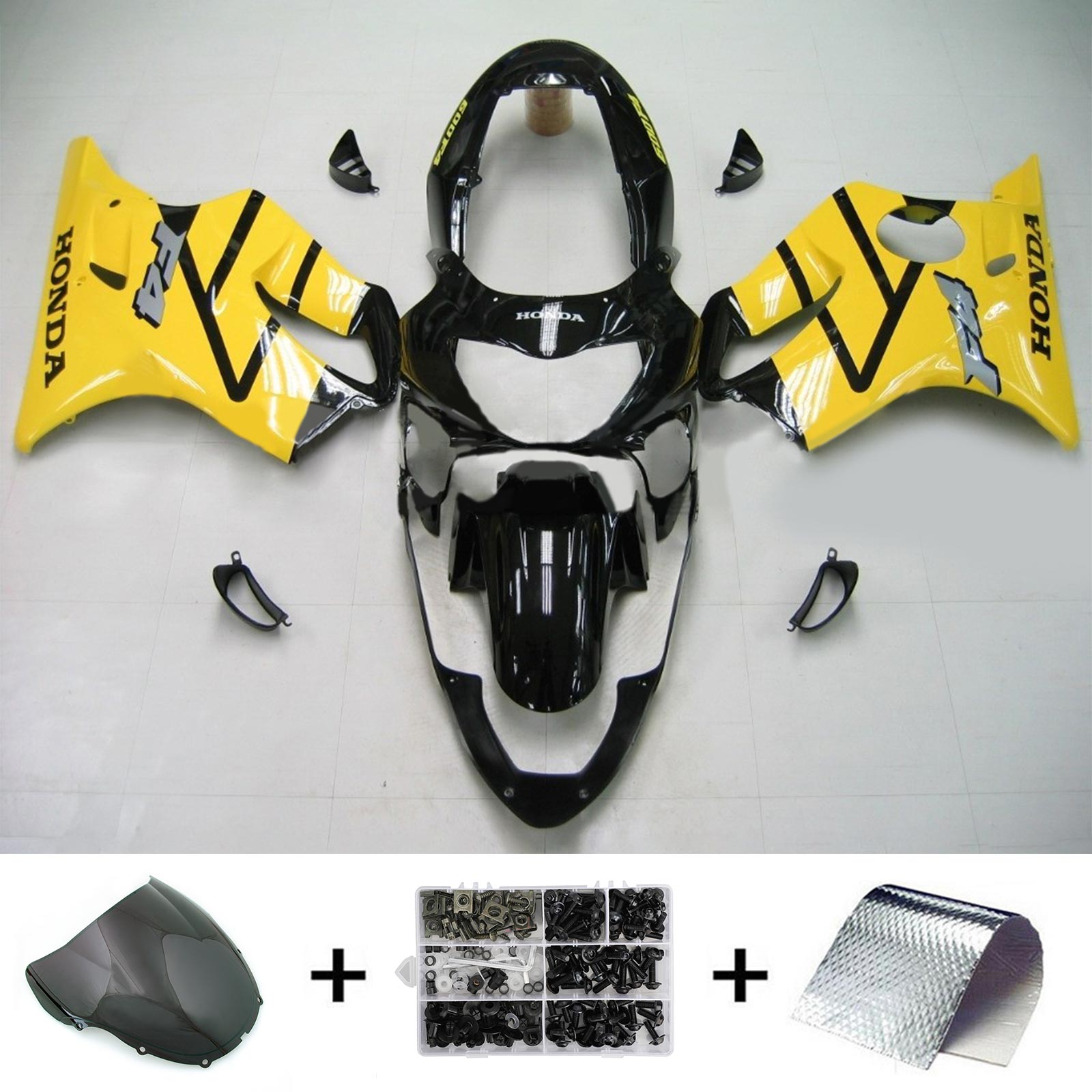 1999-2000 Honda CBR600F4 Zestaw owiewek wtryskowych z tworzywa sztucznego Abs