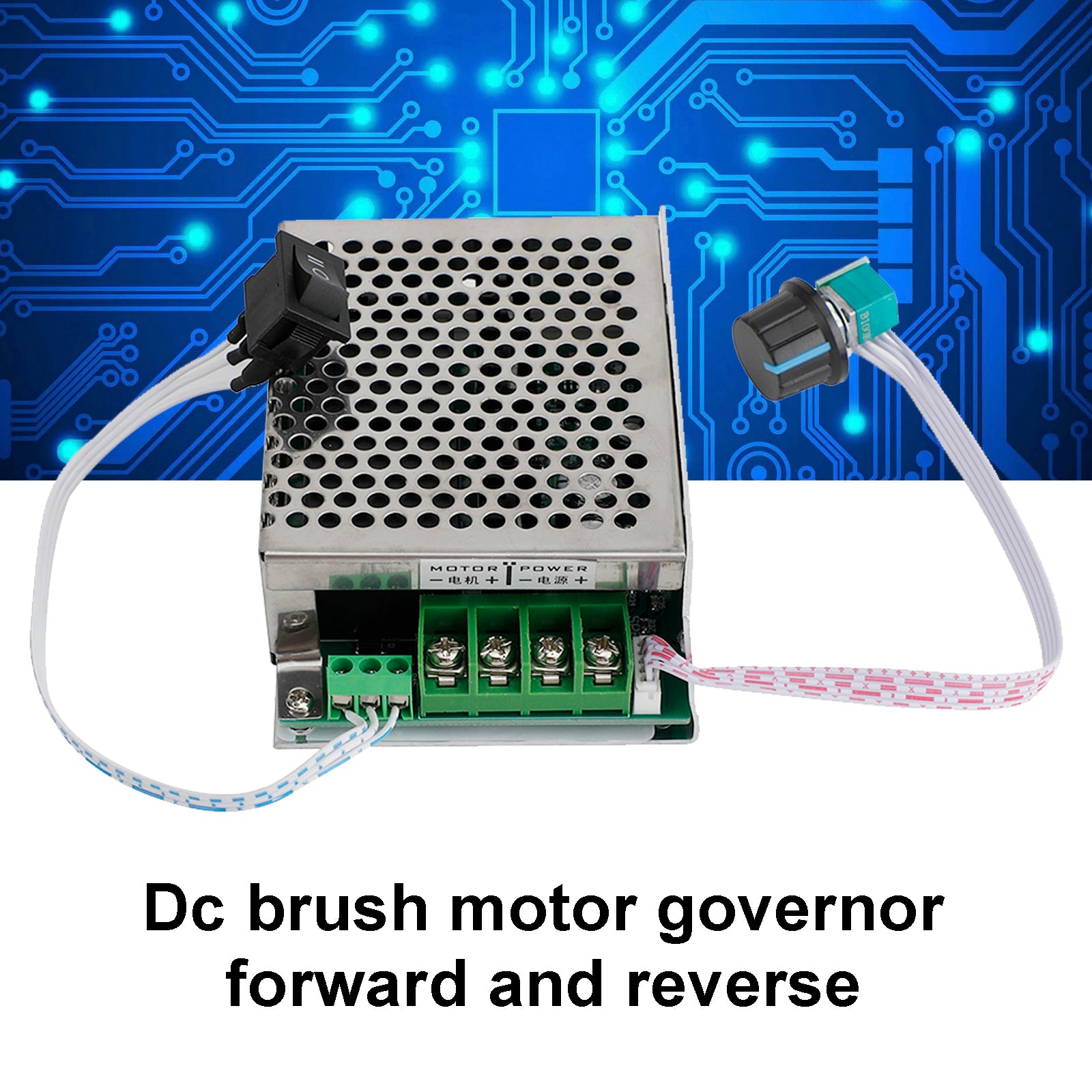 DC10-50V 40A DC-motorsnelheidsregelaar CW CCW omkeerbaar