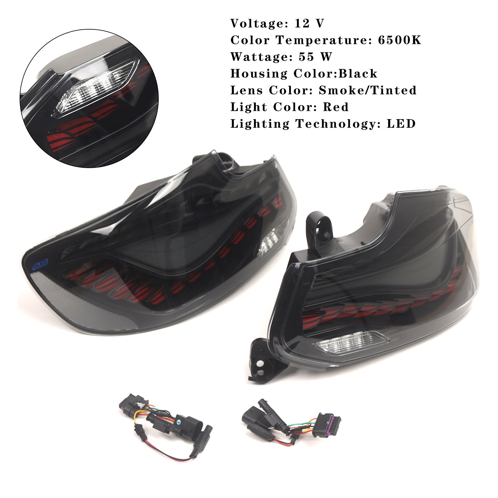 Ensemble de feux arrière à LED fumés L&R pour BMW 2 F22 F23 F87 14-20