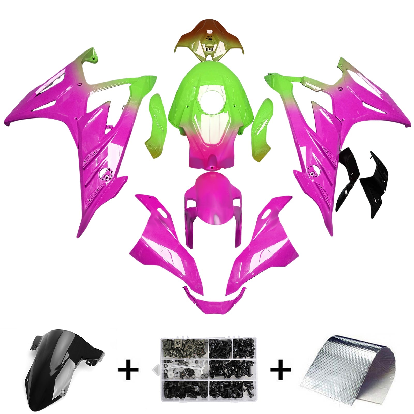 Kit de carénage d'injection pour BMW S1000RR 2023-2024 Carrosserie Plastique ABS