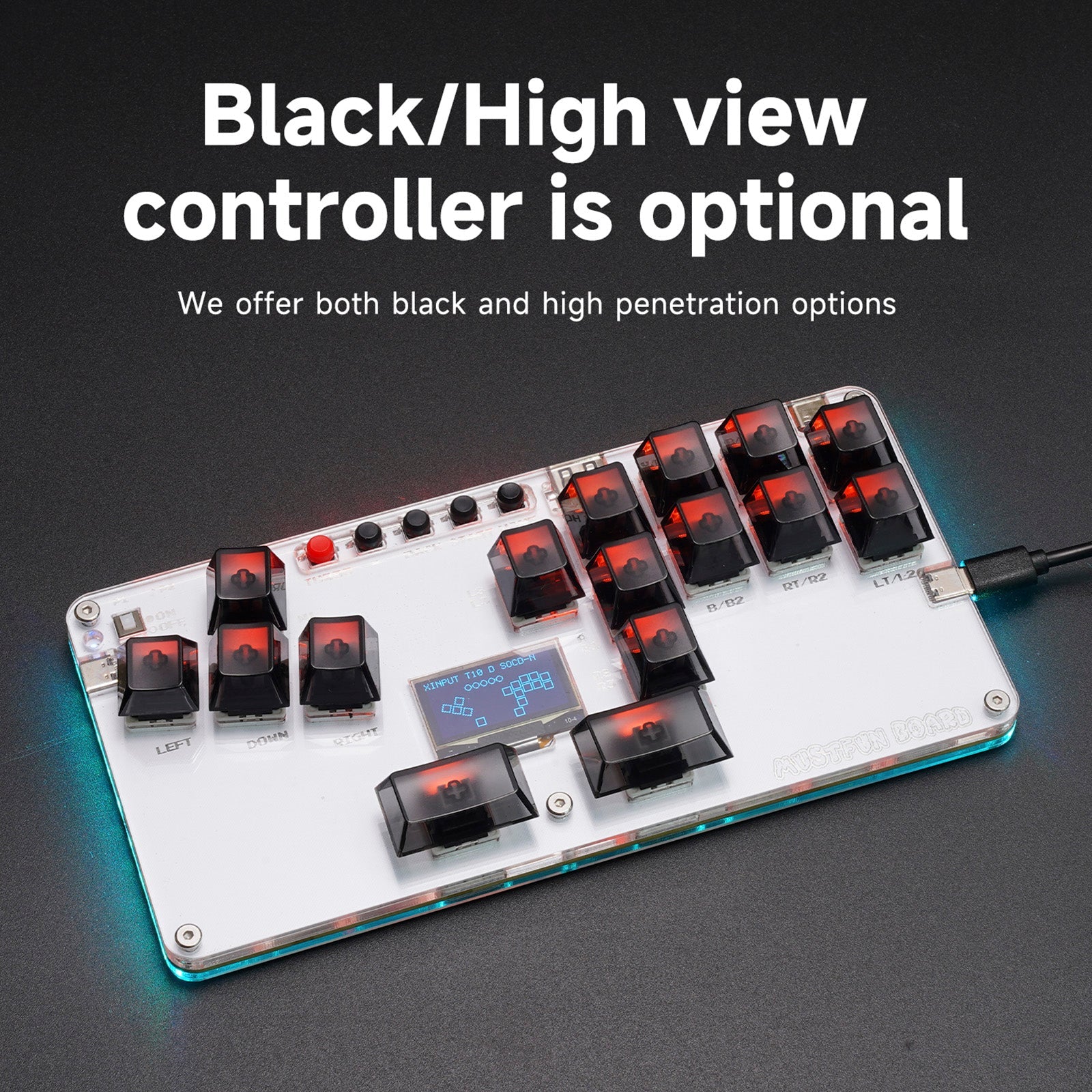 MENSFUN HITBOX mini Stick brez palice za PC/PS3/PS4/Switch itd.