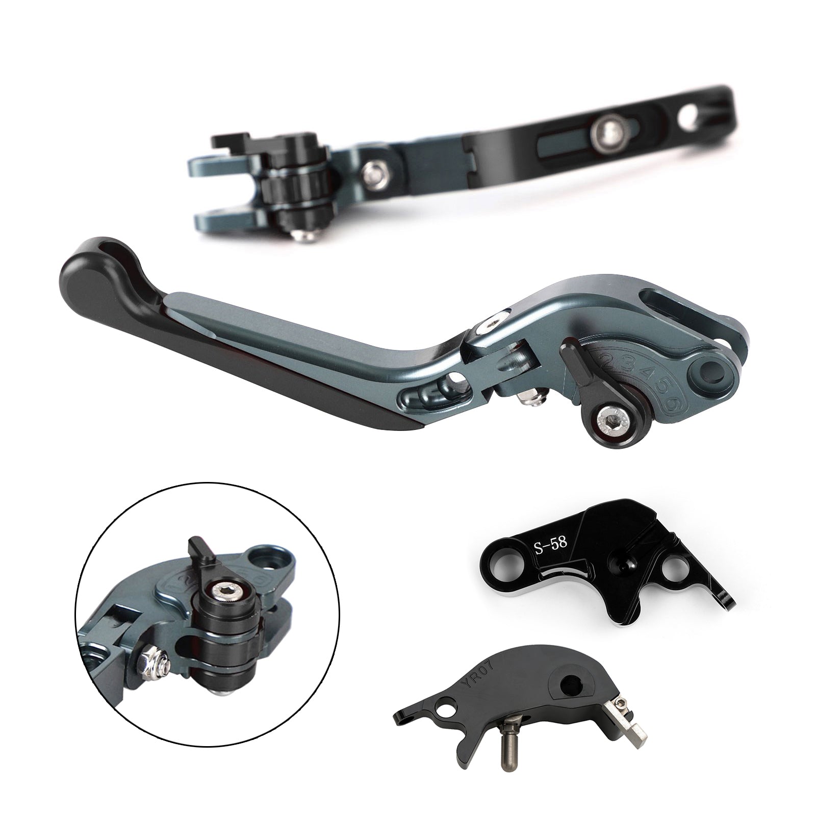 Leva freno frizione regolabile per Yamaha YZF R7 MT-10/SP FZ-10/SP 2022-2023