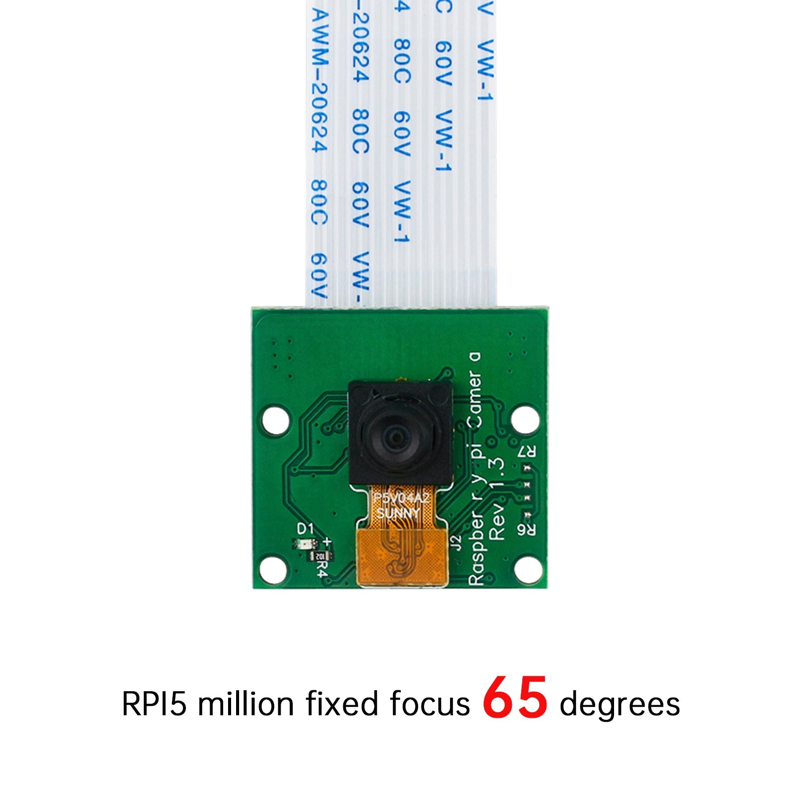 Raspberry Pi 4B Camera 5 miljoonaa HD OV5647 HD, kiinteä/automaattinen kehityskameramoduuli