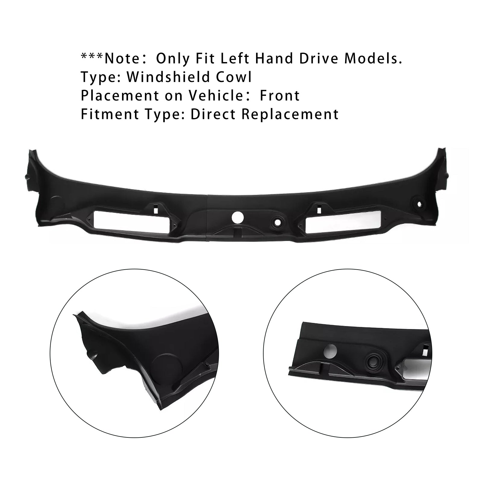 Spodnji vetrobranski garnir za BMW 3 E93 E93 LCI 2008-2013 517171610333