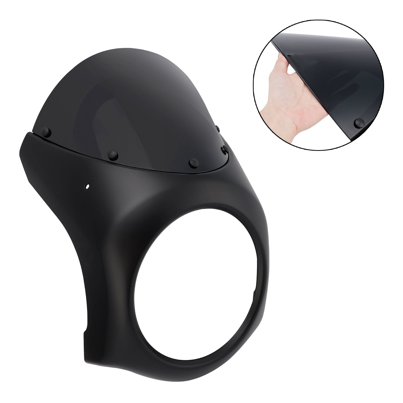 Fiera del parabrezza del faro per eliminatori Kawasaki 500 2024-2025