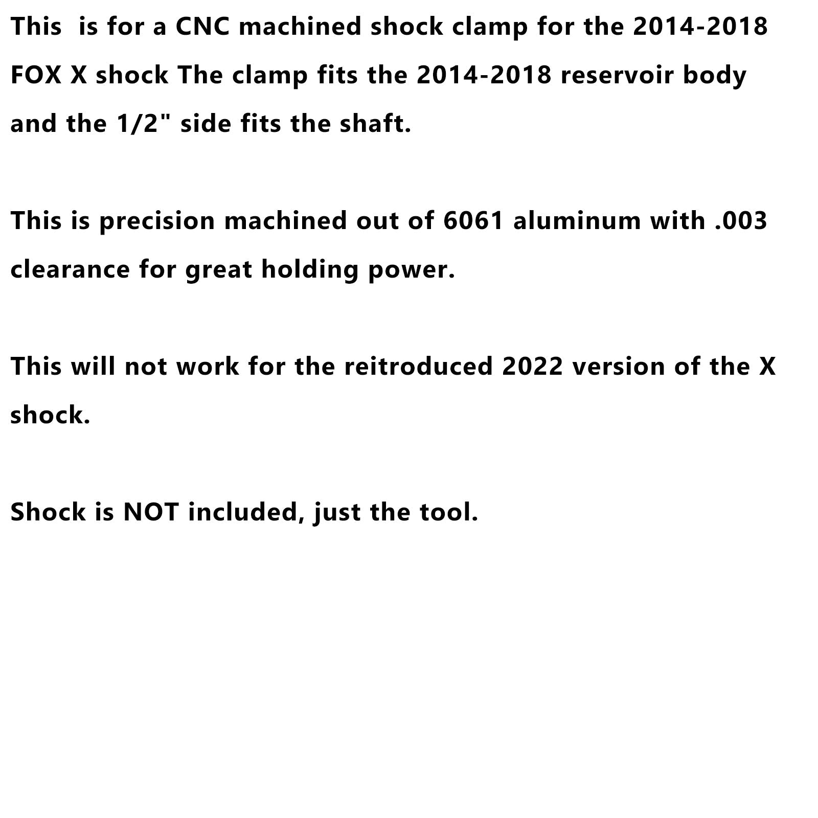 Cuerpo del tanque y abrazadera de manguera'árbol 803-00-208 para la reconstrucción del&Amortiguador Fox Float X