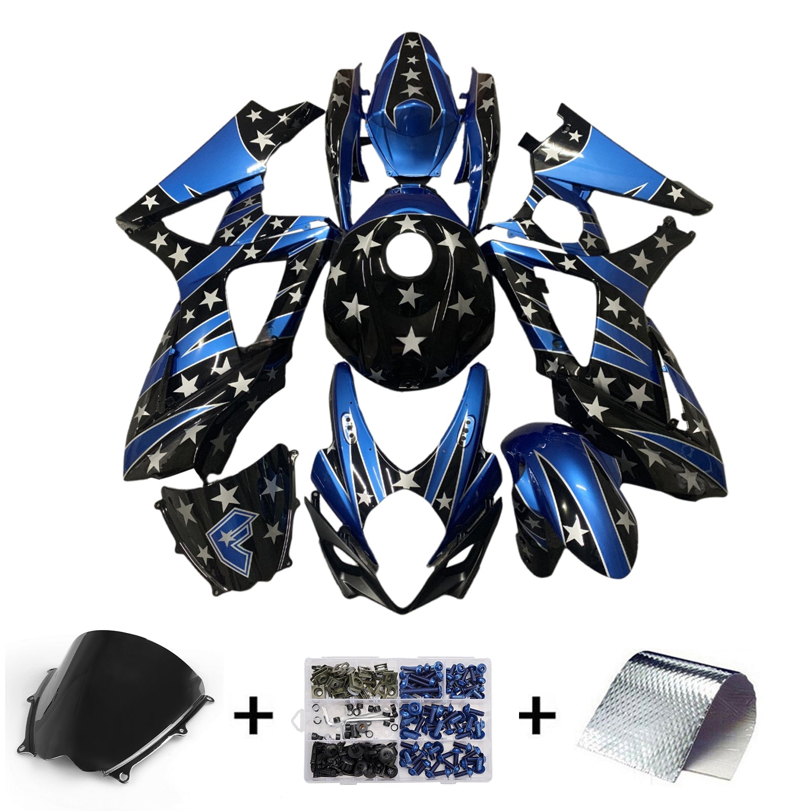 Kit di carenatura a iniezione, carrozzeria in plastica ABS per Suzuki GSXR1000 2007-2008 K7