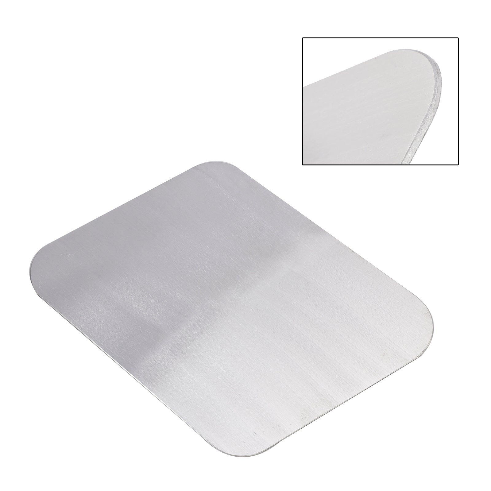 Plaque d'immatriculation vierge en alliage d'aluminium parallélogramme à monter soi-même, ajustement universel pour moto