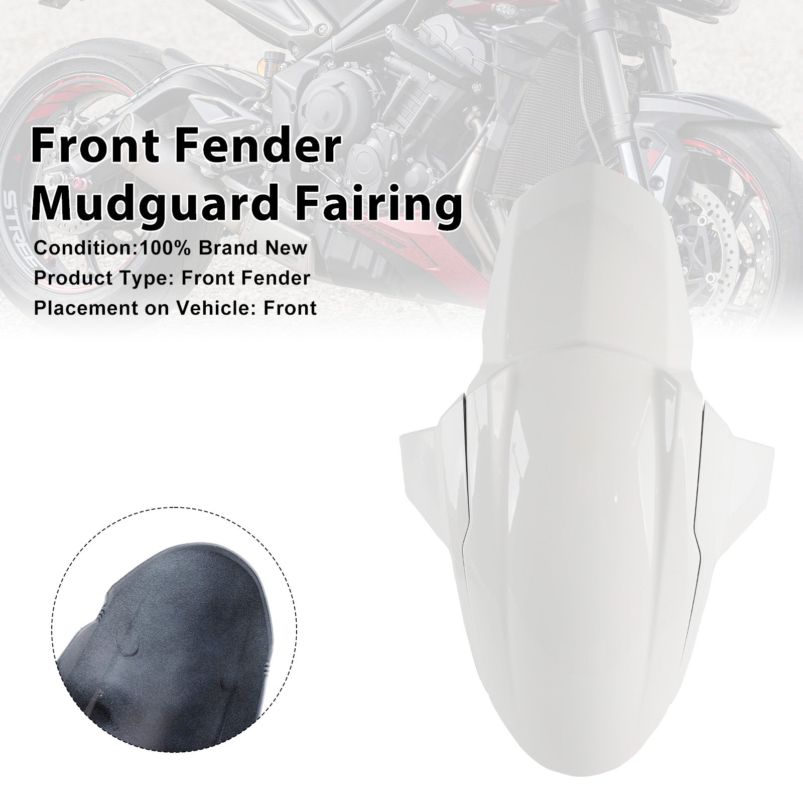 Garde-boue avant et carénage pour Street Triple 765 R RS (2020-2025)