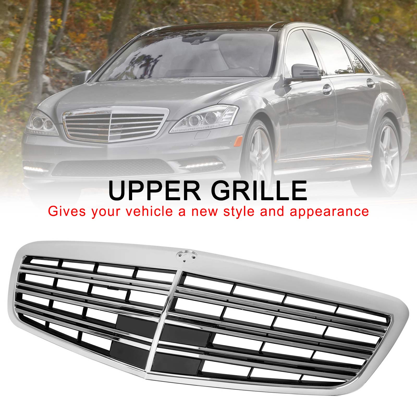 Grille de pare-chocs avant style AMG pour Mercedes-Benz S-Class W221 S400 S450 S550 S600 S65 S63 2010-2013, pièce générique 22188000837712