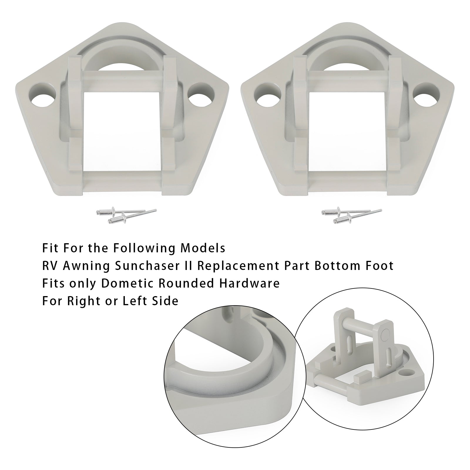 Set van 2 vervangende poten voor Sunchaser II camperluifel