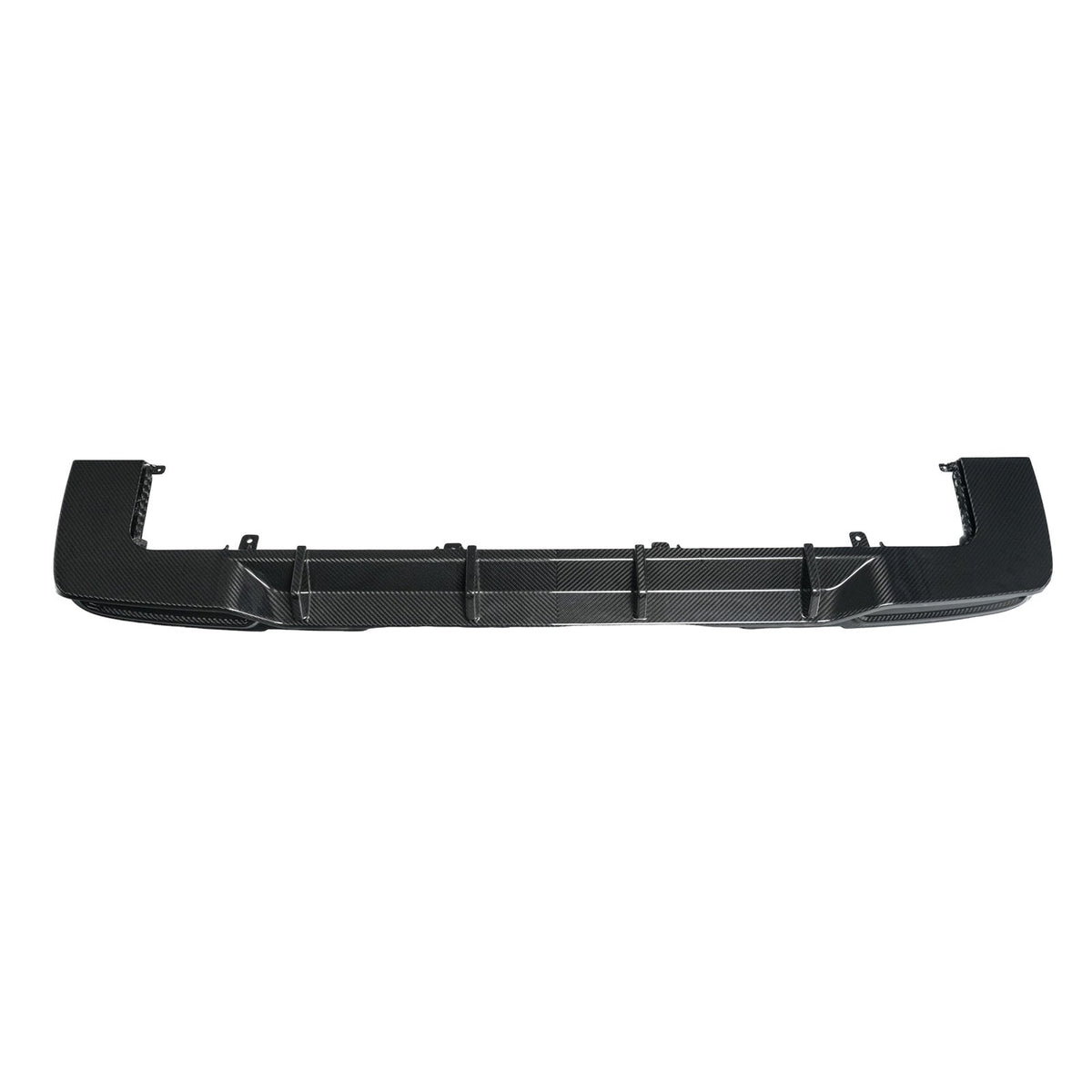 Een diffuserlip van droog koolstofvezel voor de achterbumper, compatibel met de Mercedes-Benz G-Klasse. W465 (vanaf 2025)