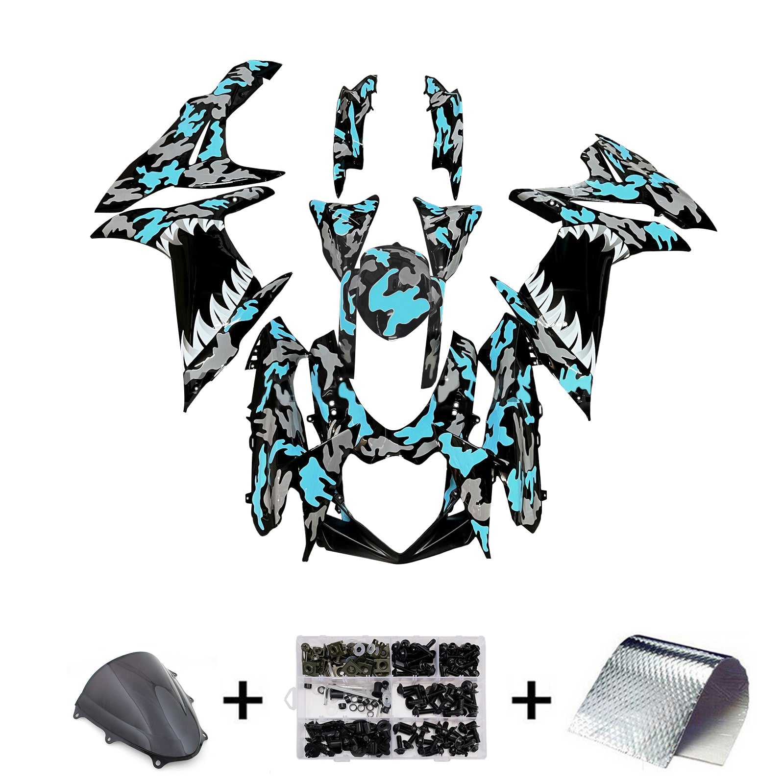 Kit di carenza iniettato in plastica ABS per Suzuki GSXR 600/750 2011-2025 K11