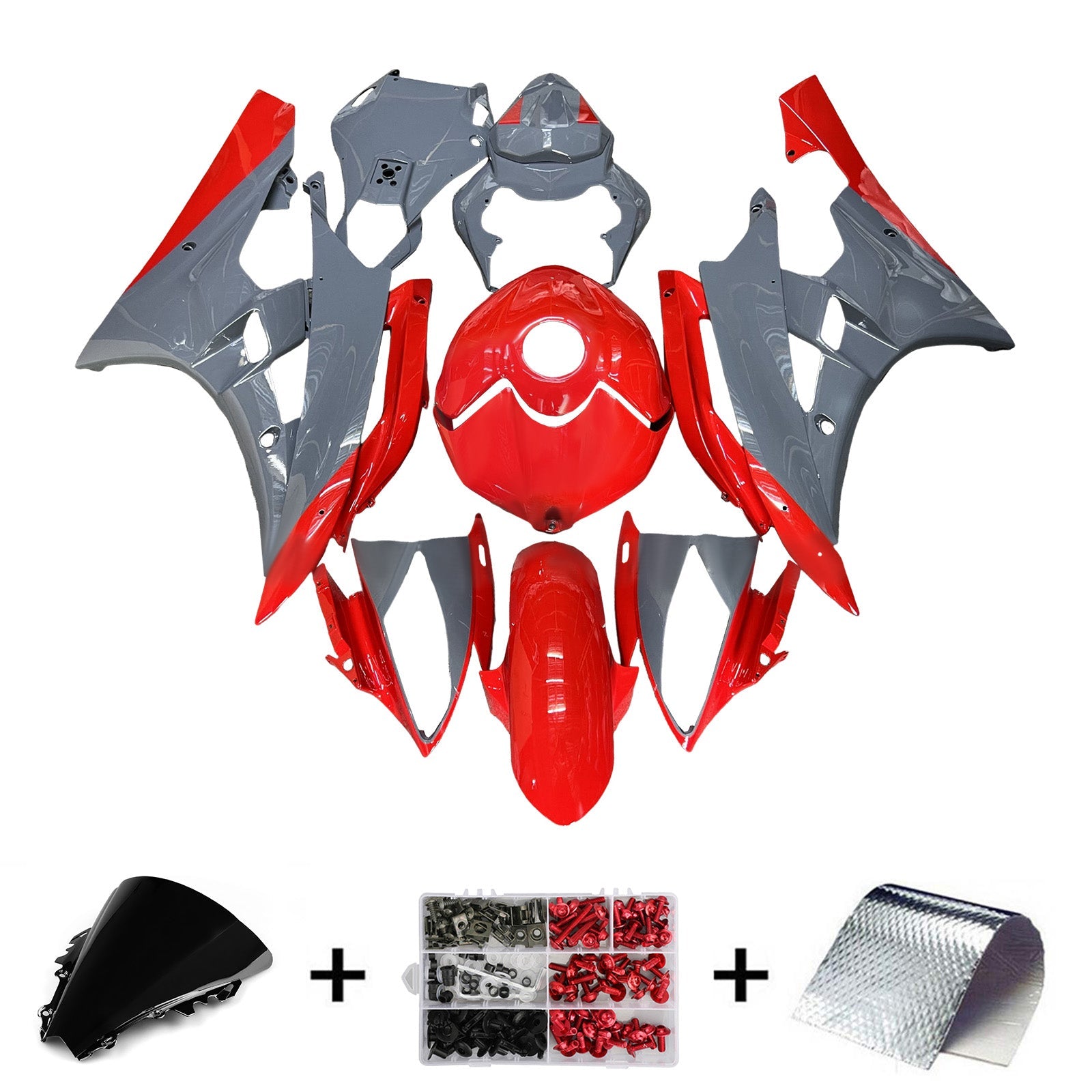 Komplet oklepa iz ABS plastike za Yamaho YZFR6 YZF-R6 2006-2007