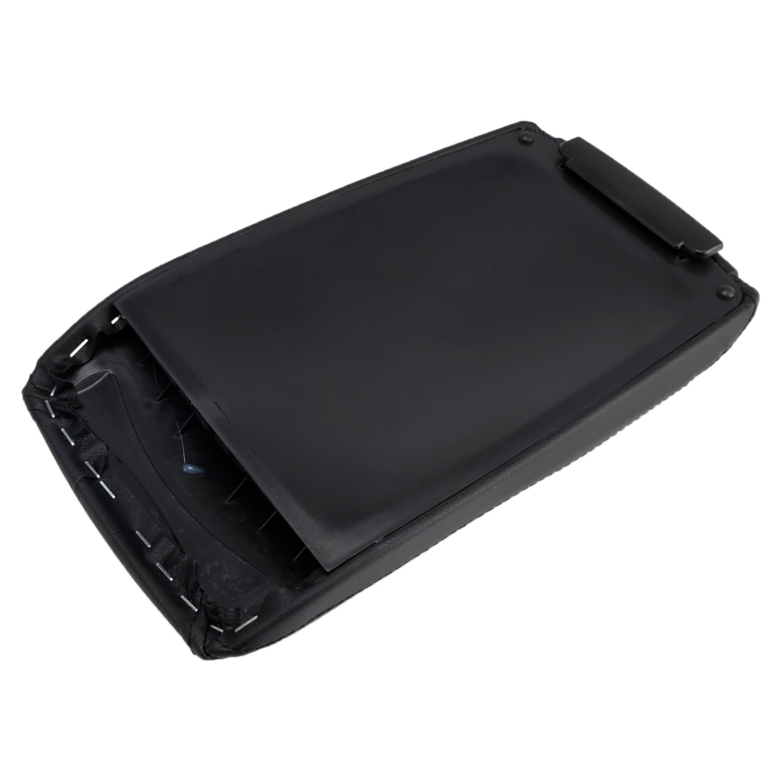 Naslovnica'Črni usnjen sredinski naslon za roke za Audi A6 C6 2005-2011