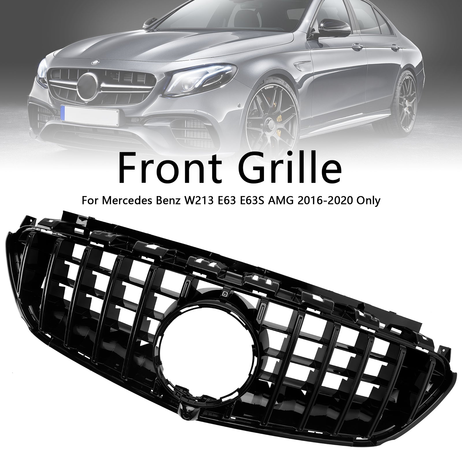 Grille de pare-chocs avant uniquement pour Mercedes Benz W213 E63 E63S AMG 2016-2020