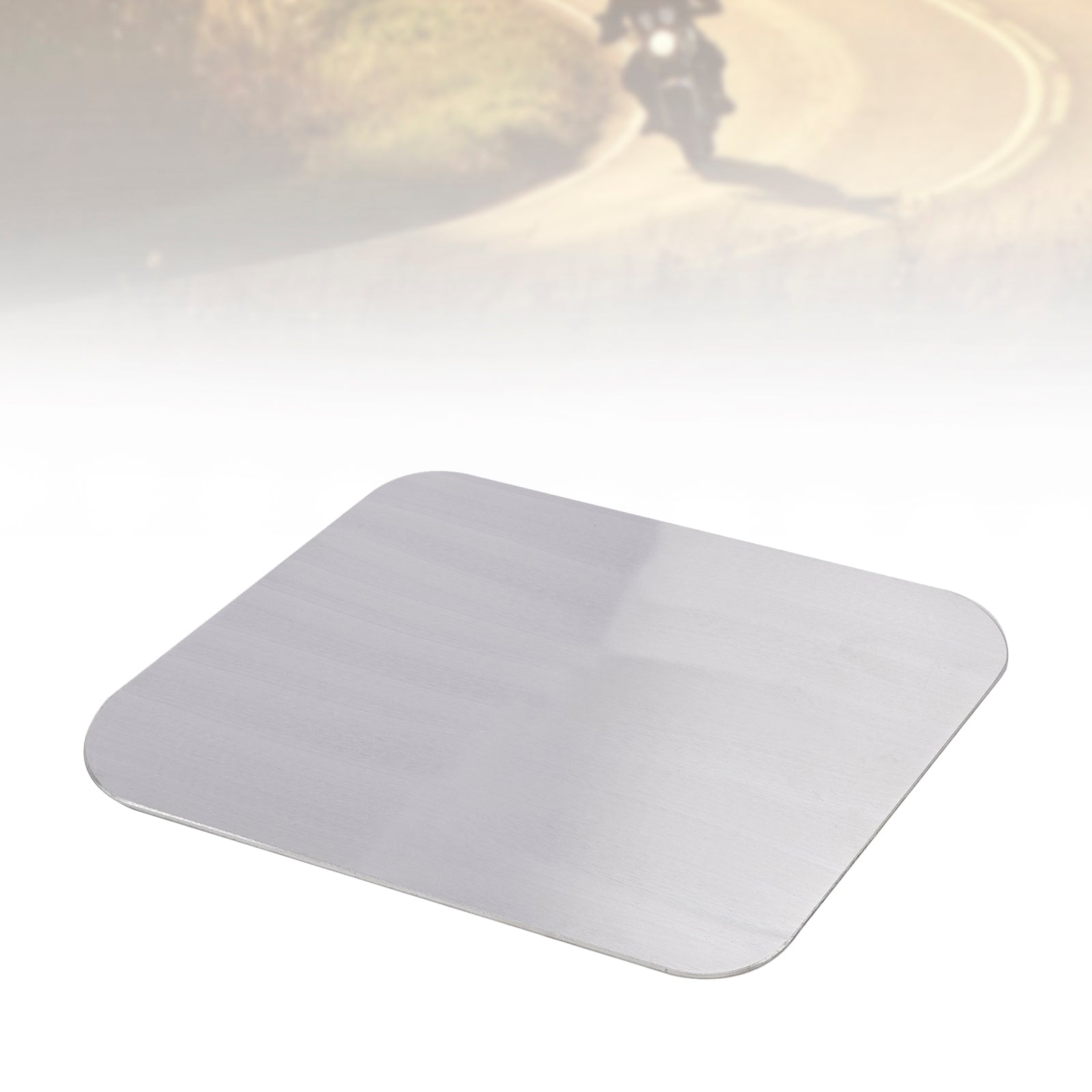 Plaque d'immatriculation vierge en alliage d'aluminium parallélogramme à monter soi-même, ajustement universel pour moto