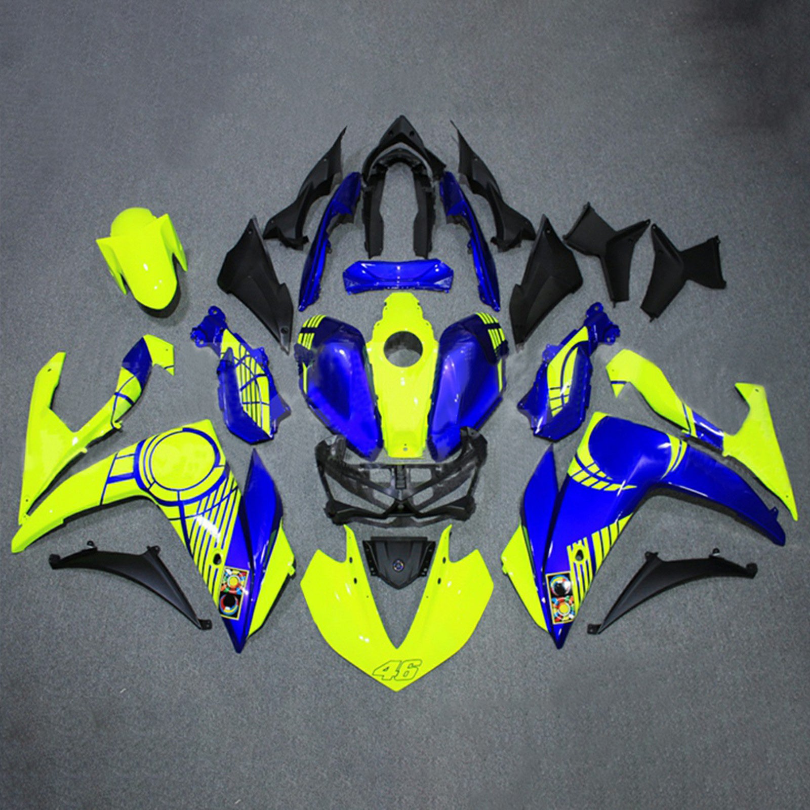 Kit de carénage en plastique ABS injecté pour Yamaha YZF-R3 2014-2018 R25 2015-2017
