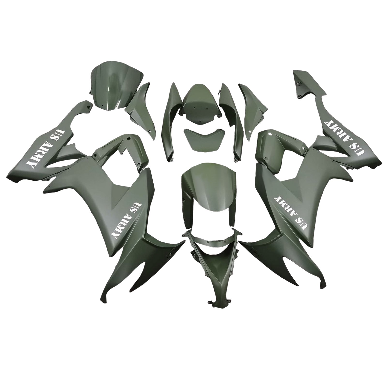 Zestaw owiewki wtrysku, plastikowy korpus ABS dla Kawasaki ZX10R 2008-2010