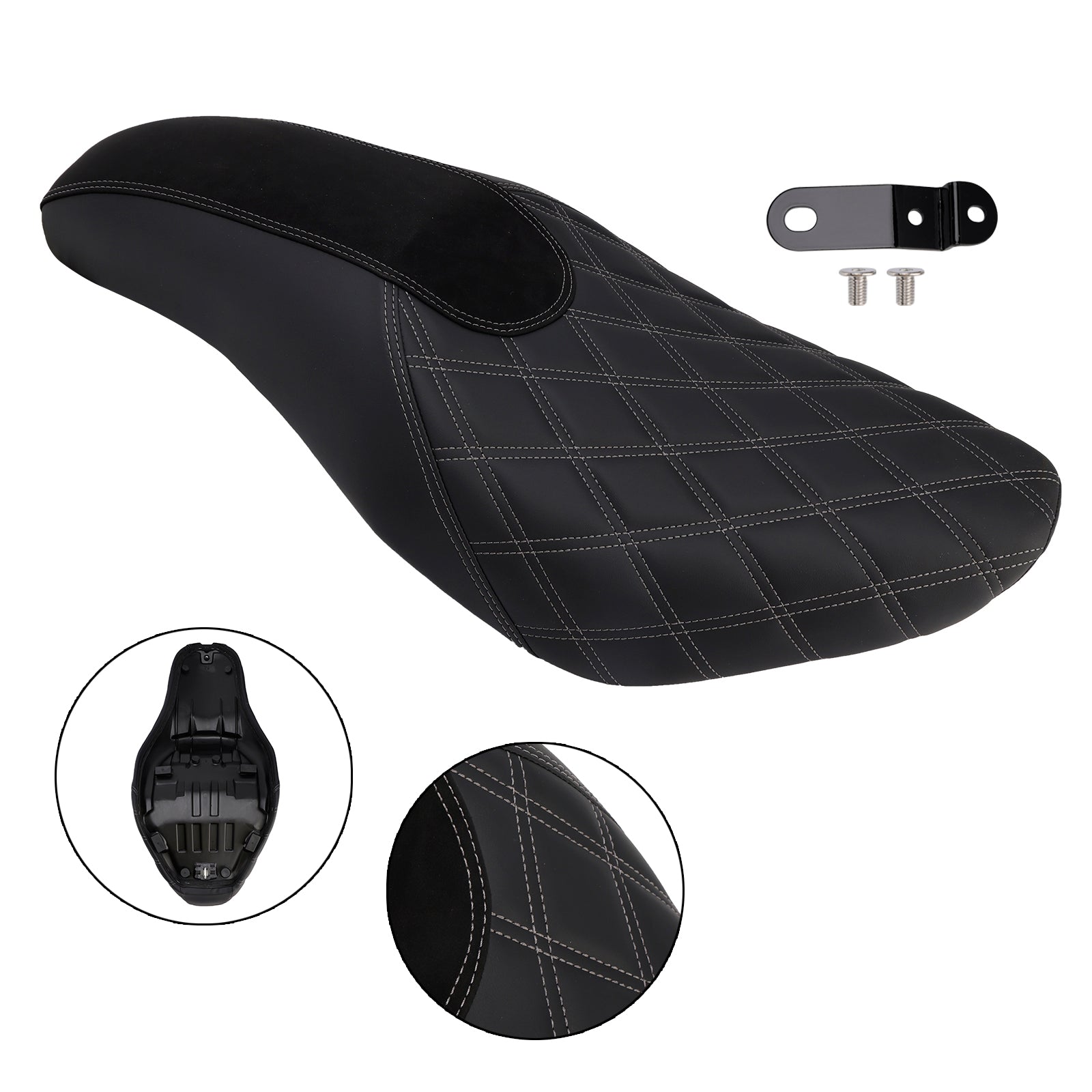 Selle passager complète avec coussin noir pour Honda CM/CMX1100 (2021-2025).