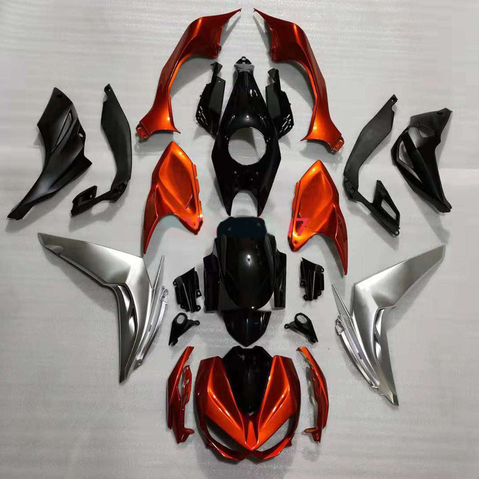 Kit de carénage en plastique ABS injecté compatible avec Kawasaki Z1000 2014-2017