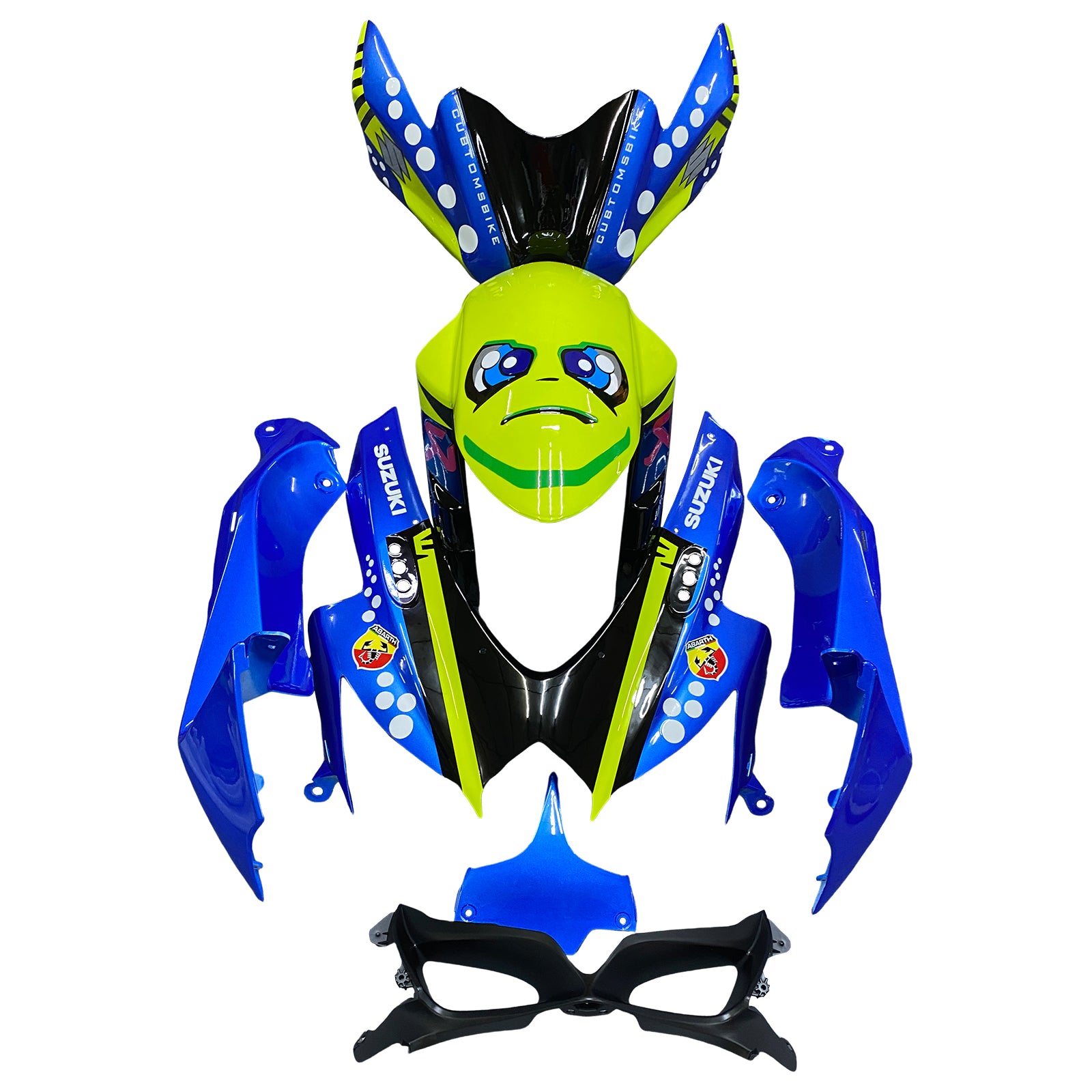Kit carena iniezione carrozzeria plastica ABS per Suzuki GSXR 600/750 2008-2010 K8