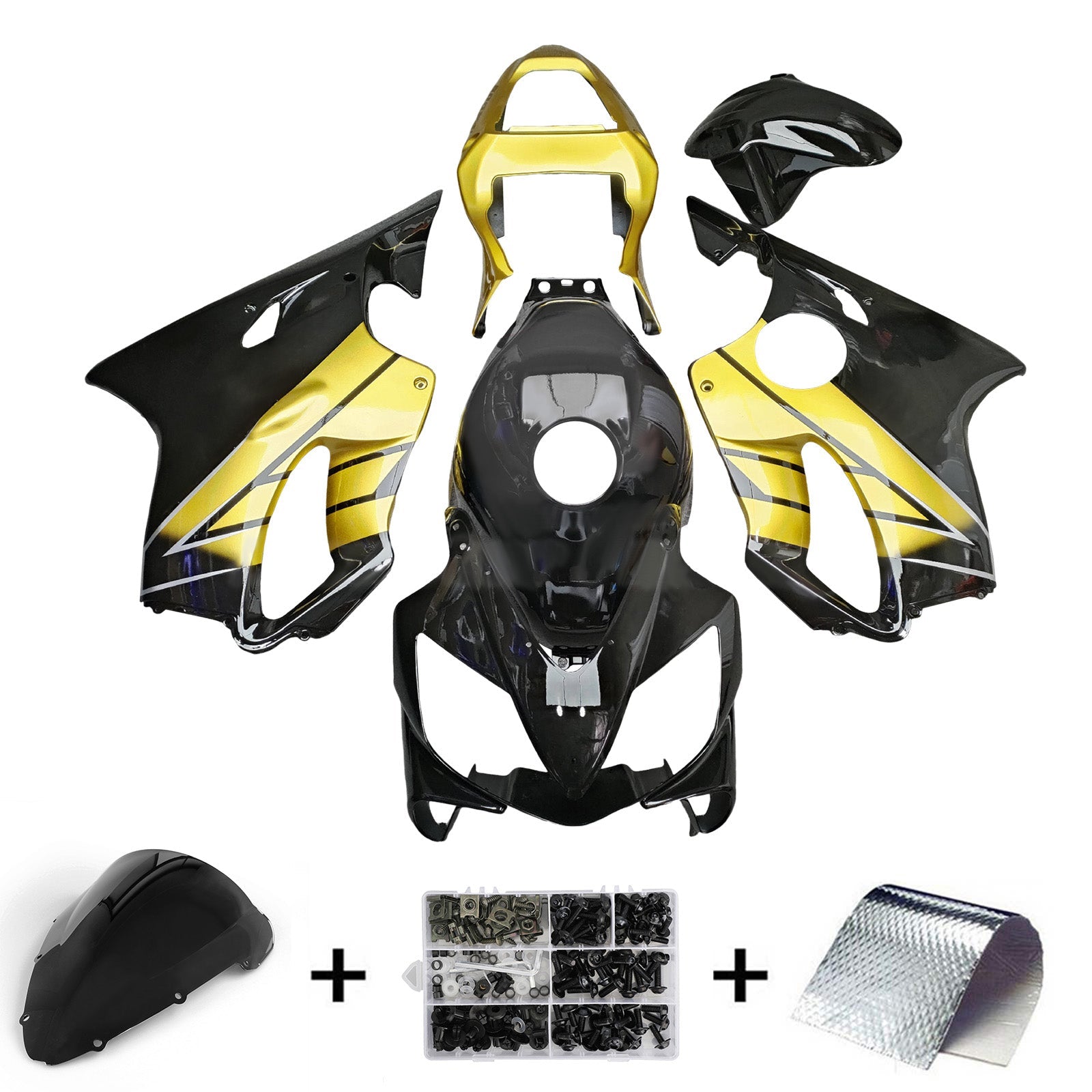 Kit van kuip geïnjecteerd in ABS-plastic voor Honda CBR600 F4I 2001-2003