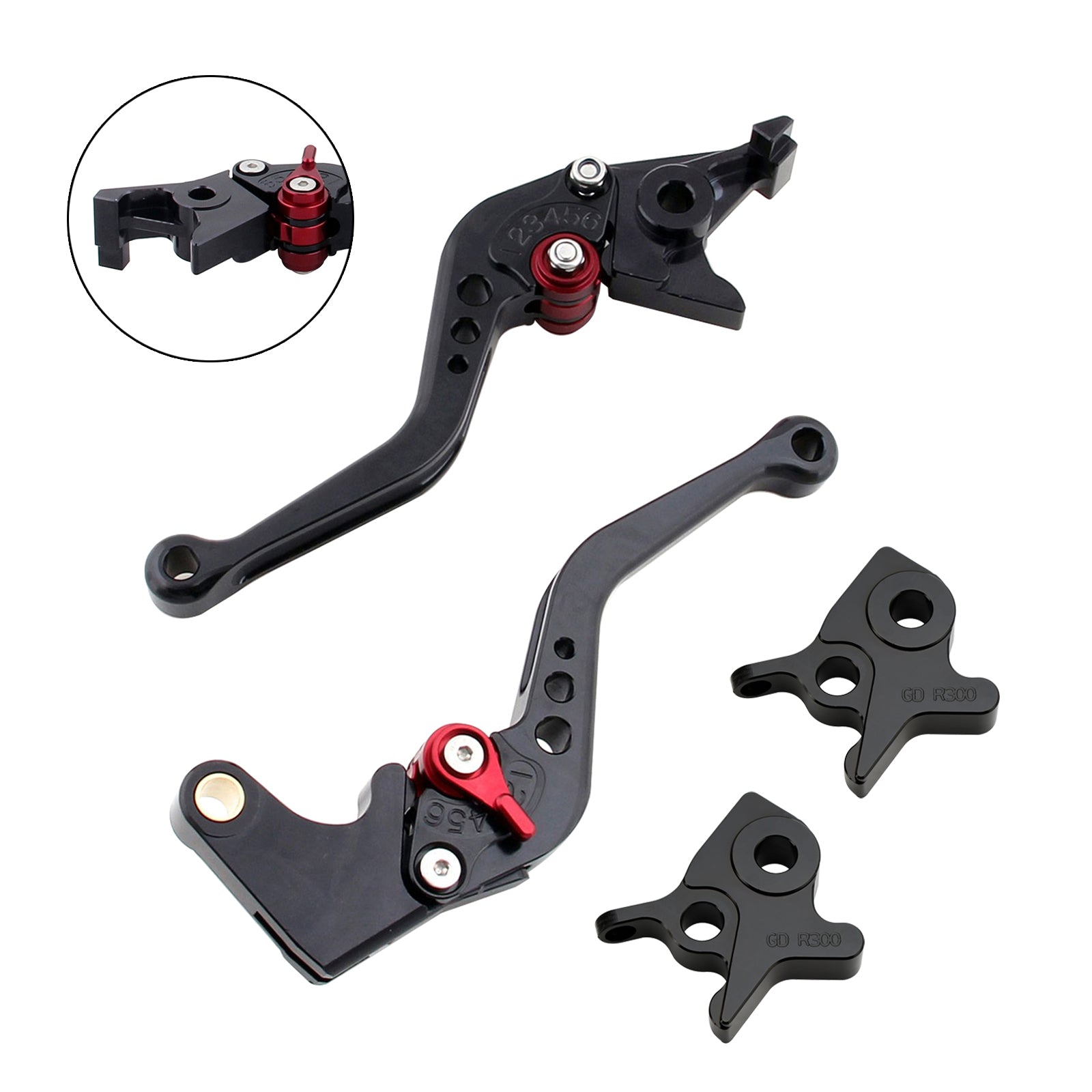 Palanca de freno y embrague corta para Kymco AK550 2017-2022