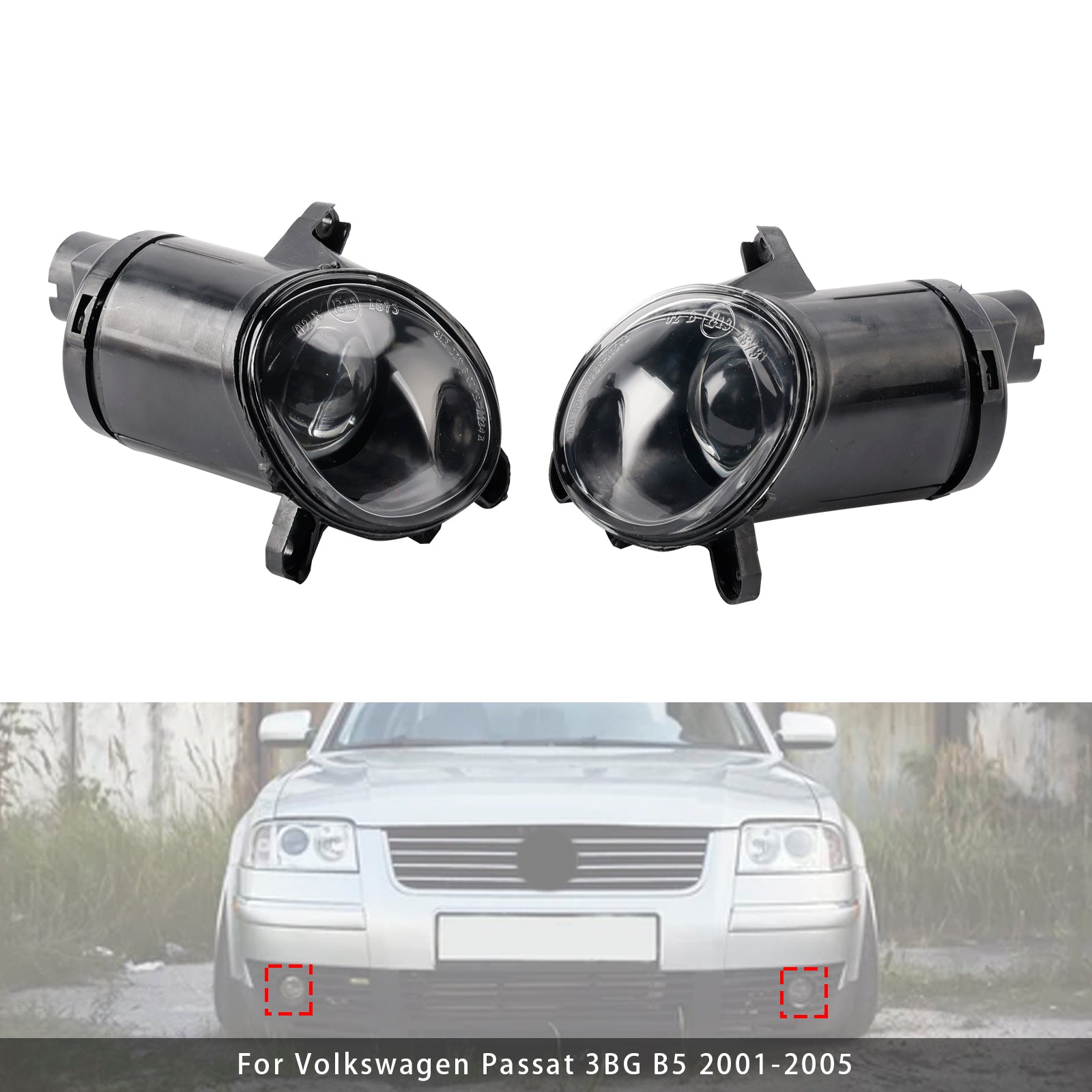 Coppia di luci della nebbia anteriore prima della Volkswagen Passat 3bg B5 (2001-2005)