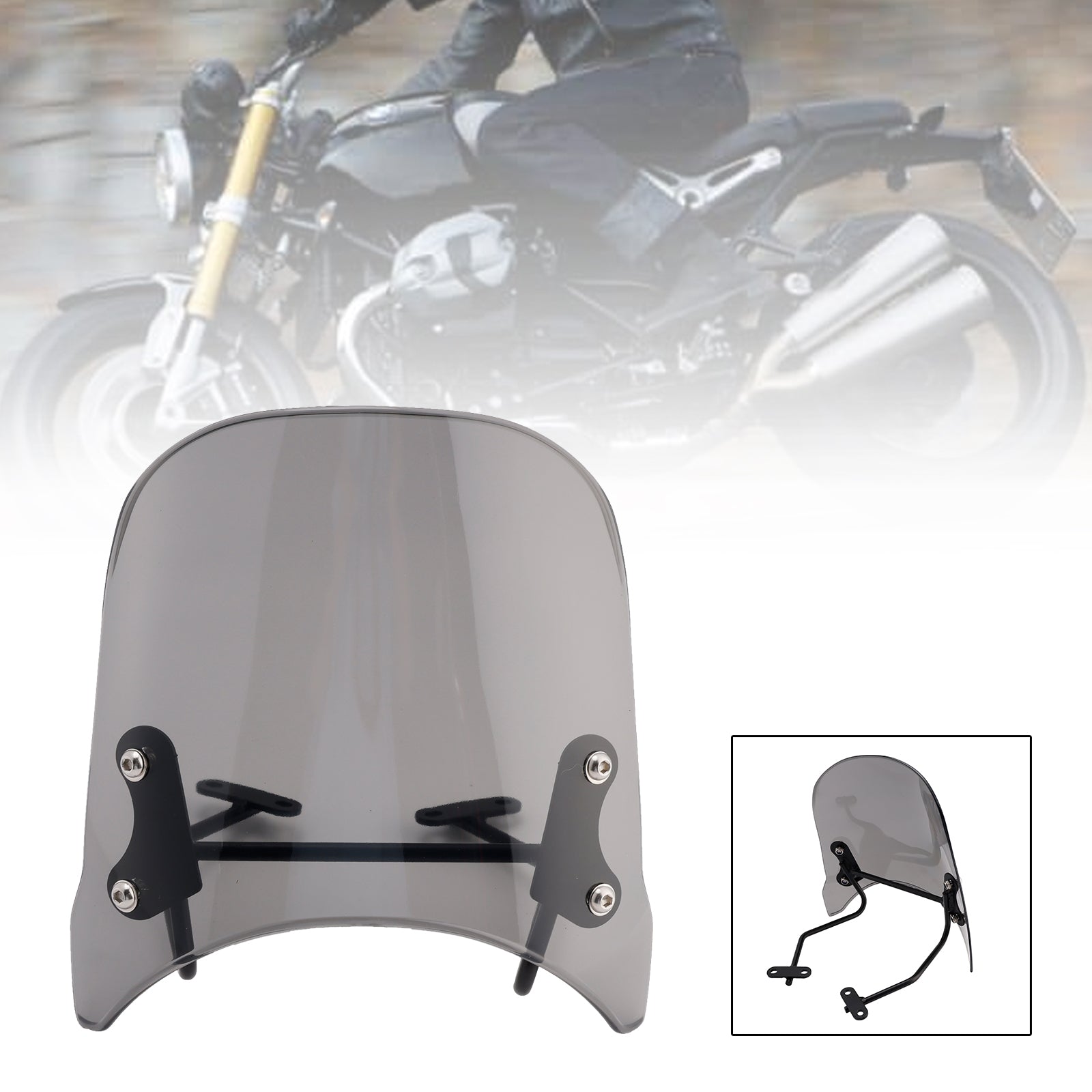 Parabrezza compatibile con BMW R nineT Scrambler 2014-2024 e Pure 2017-2024