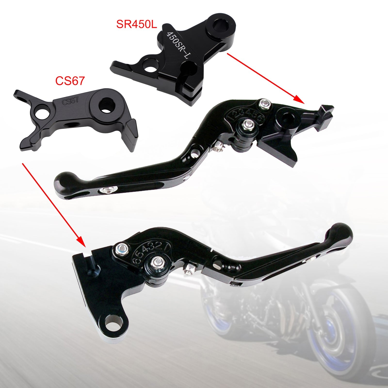Levier de frein et d'embrayage réglable compatible avec VOGE DS900X 900DSX 2024-2026