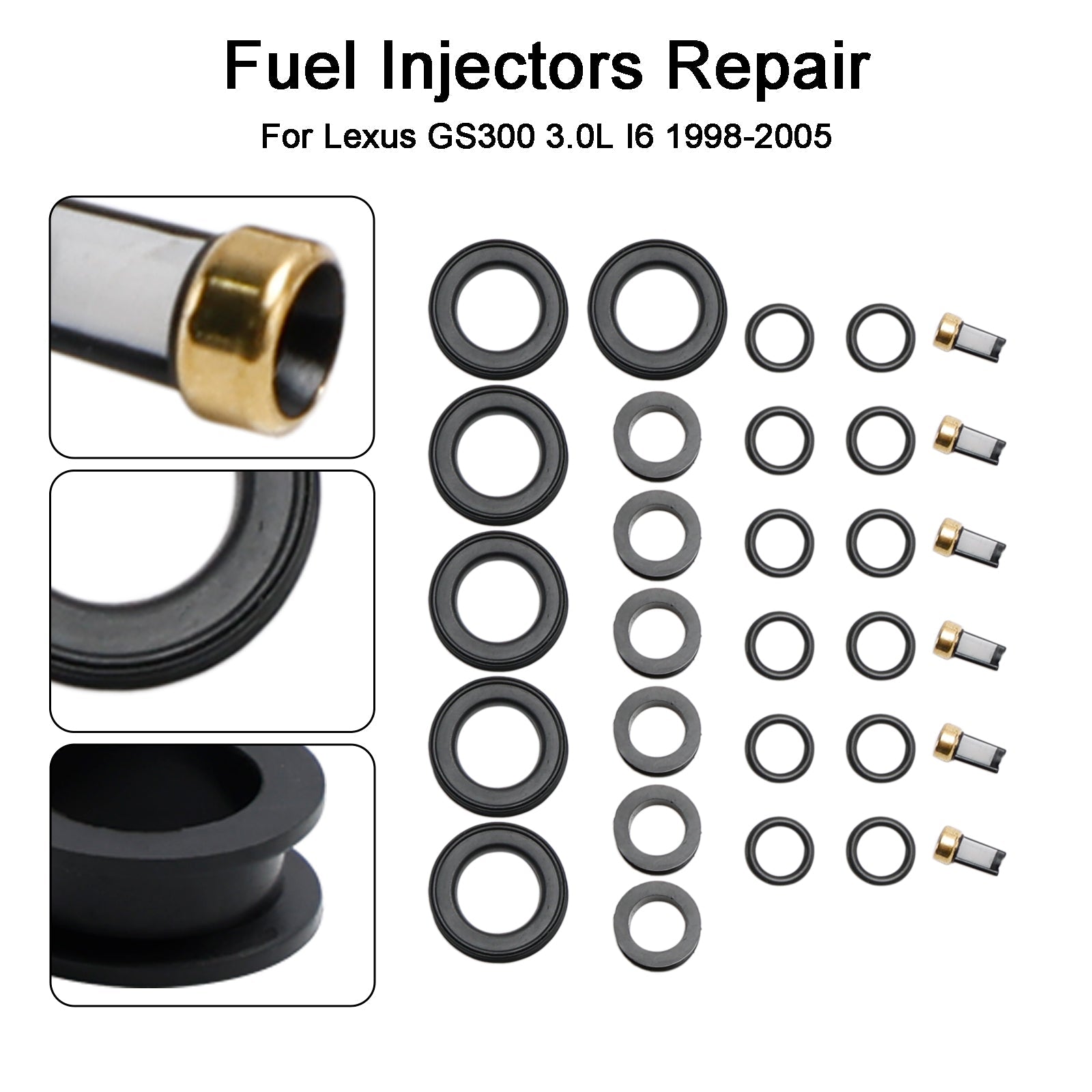 Kit de réparation d'injecteur de carburant pour Toyota Supra et Lexus SC300 IS300 3.0 98-05