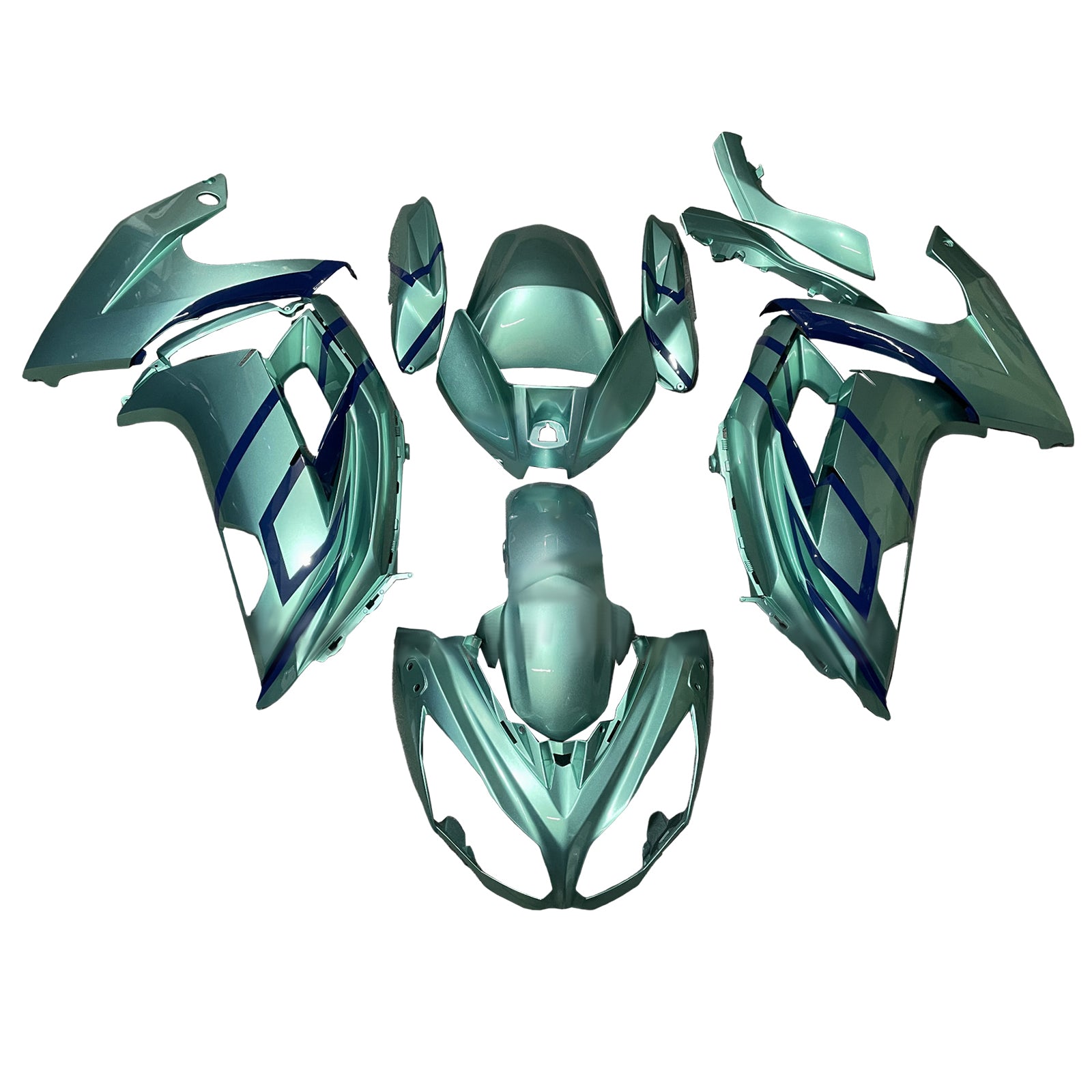 Kit di carenatura a iniezione, corpo in plastica ABS per Kawasaki ER-6F Ninja650 2012-2016