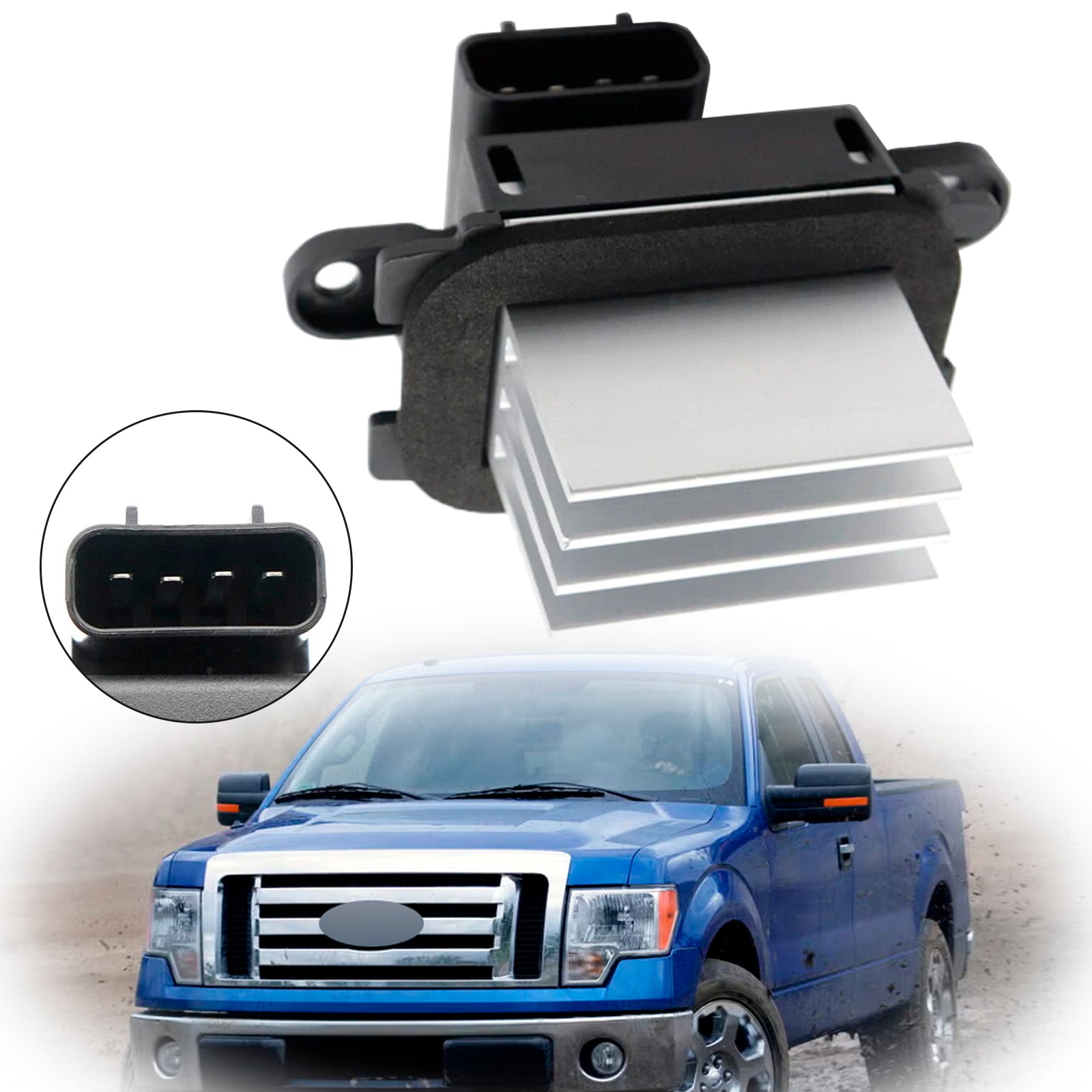 Moduł rezystora silnika dmuchawy klimatyzacji 7C3Z19E624C dla Forda F150 2009-2014