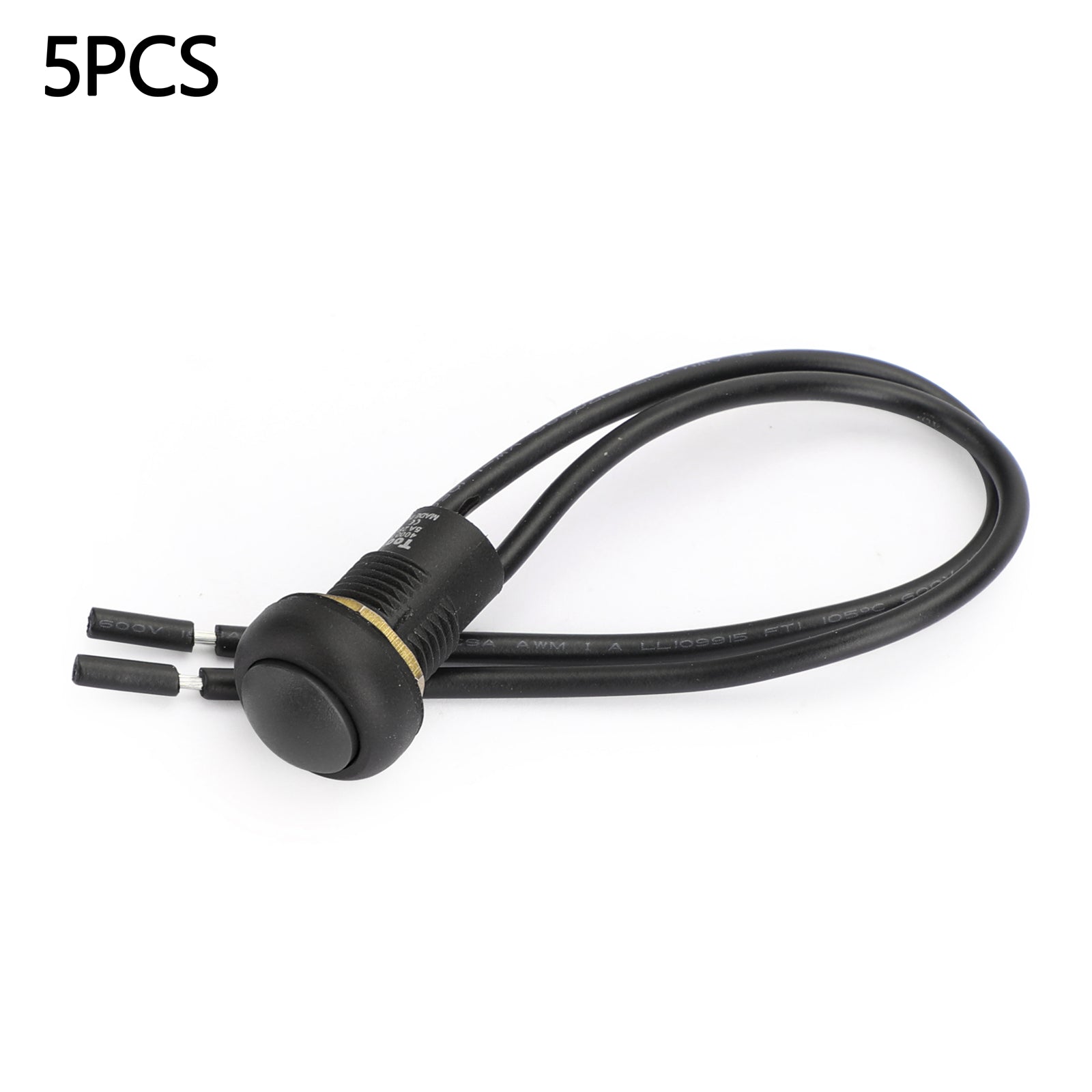 5 -krat nepremočljivo samo -zaklepno stikalo W/Black Cable