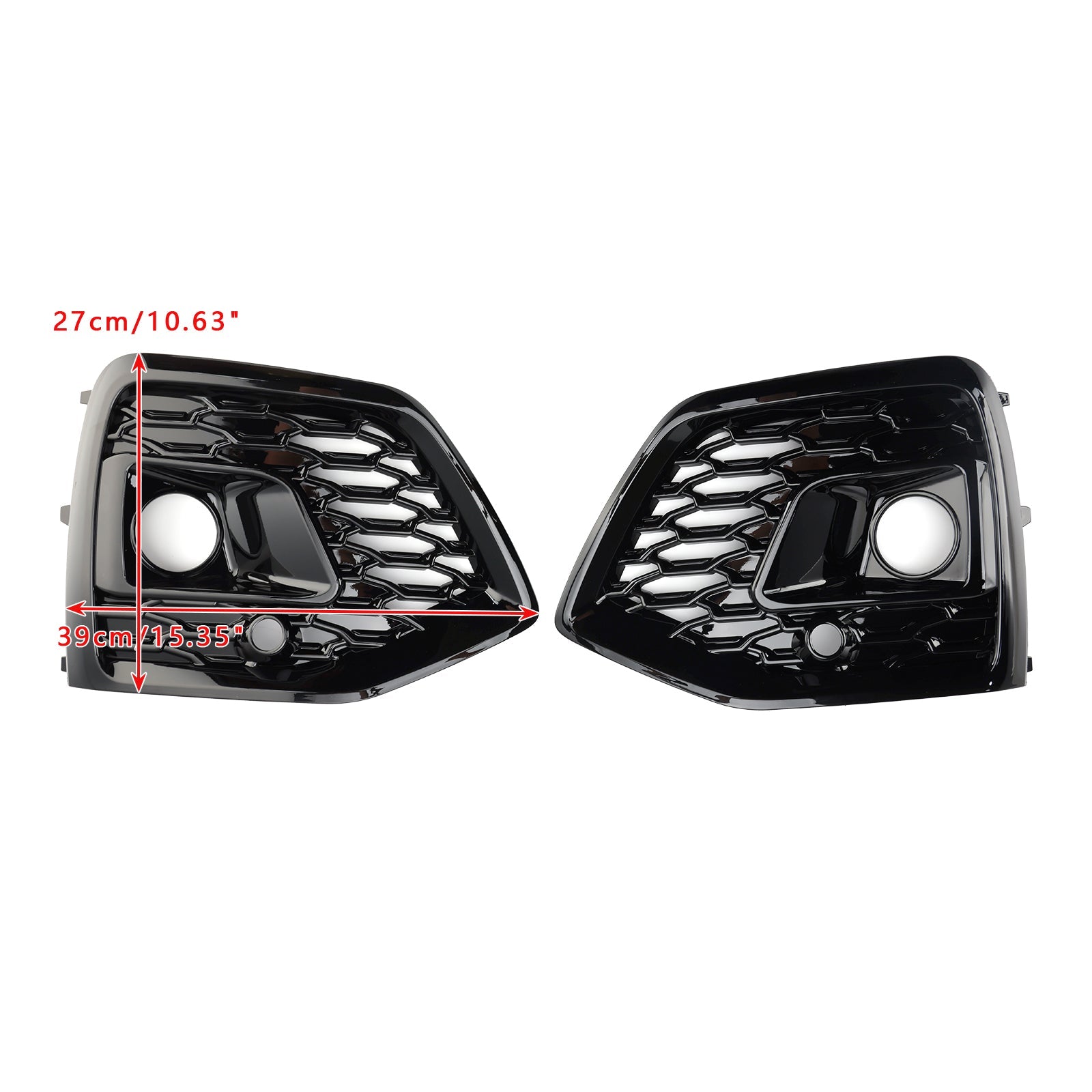 Grille de protection des phares antibrouillard avant noire pour Audi Q5 SQ5 S-Line RSQ5 2021-2025