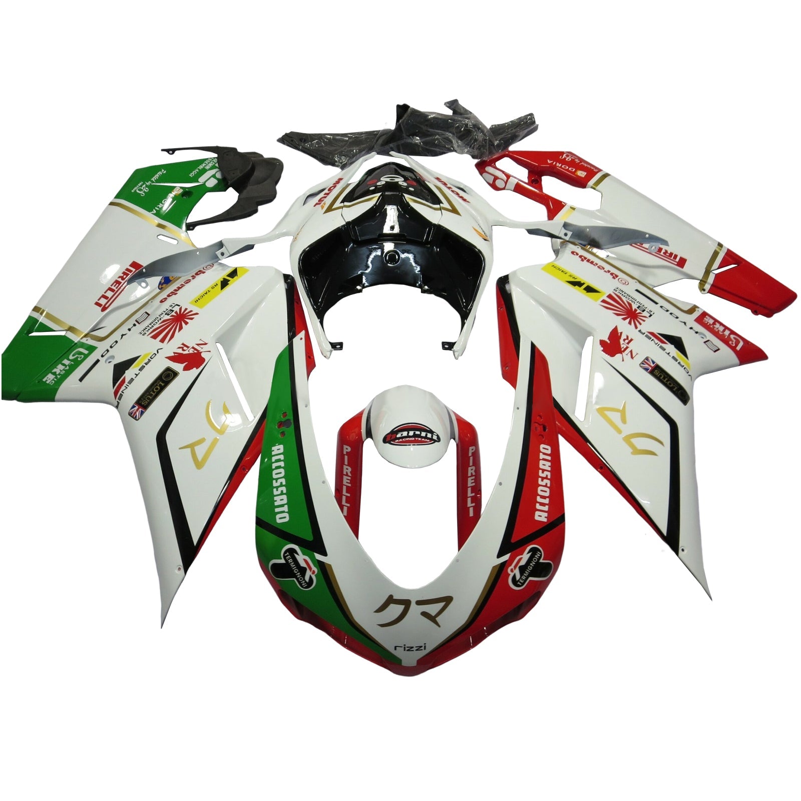 Kit de carenado de ABS para Ducati 1098 1198 848 2007-2011
