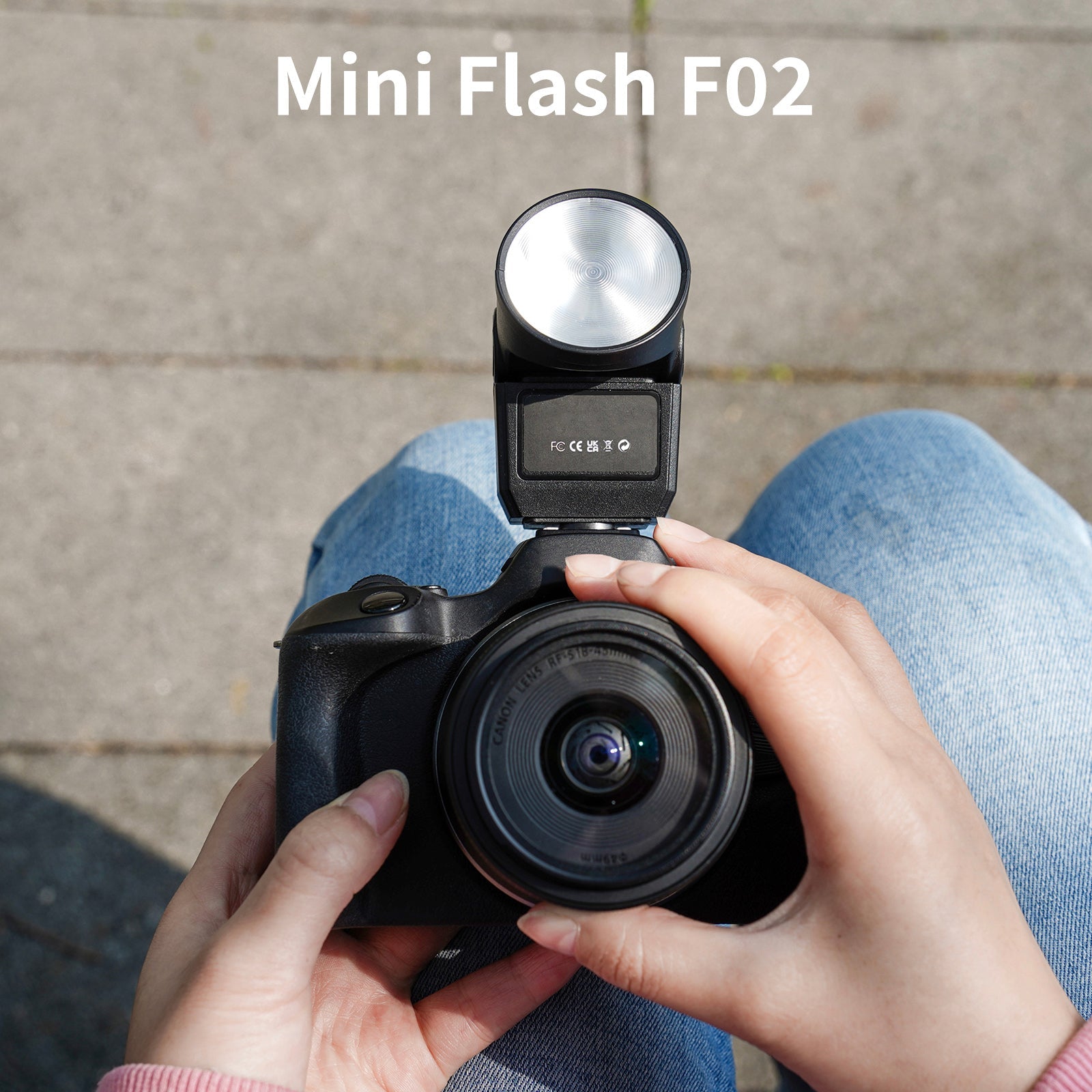 Mini Flash F02 kameralle, kannettava täyttövalaisin valokuvaukselle