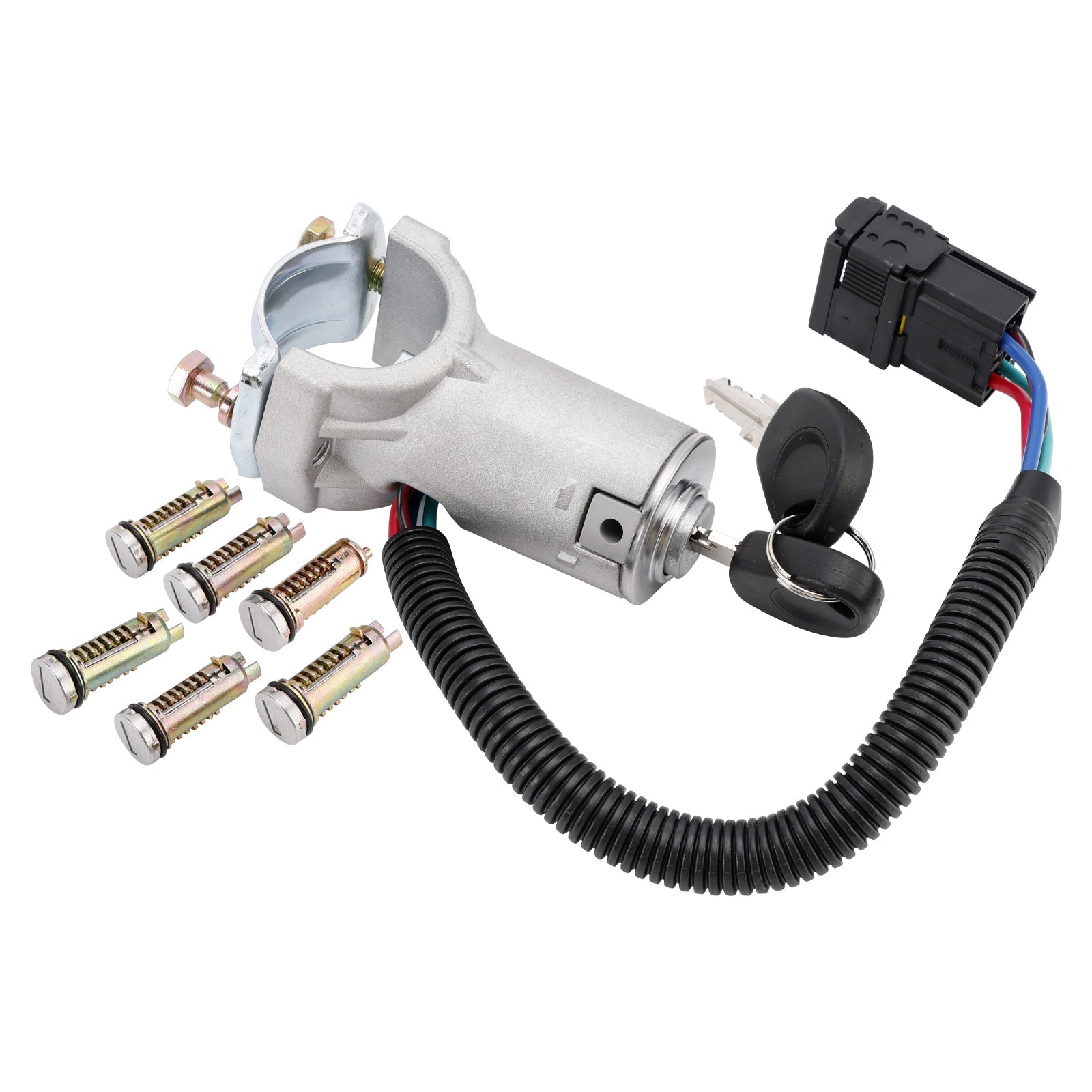 Antirrobo de encendido + 6 cilindros de cierre + llave 2996075 Para Iveco Daily 06-12