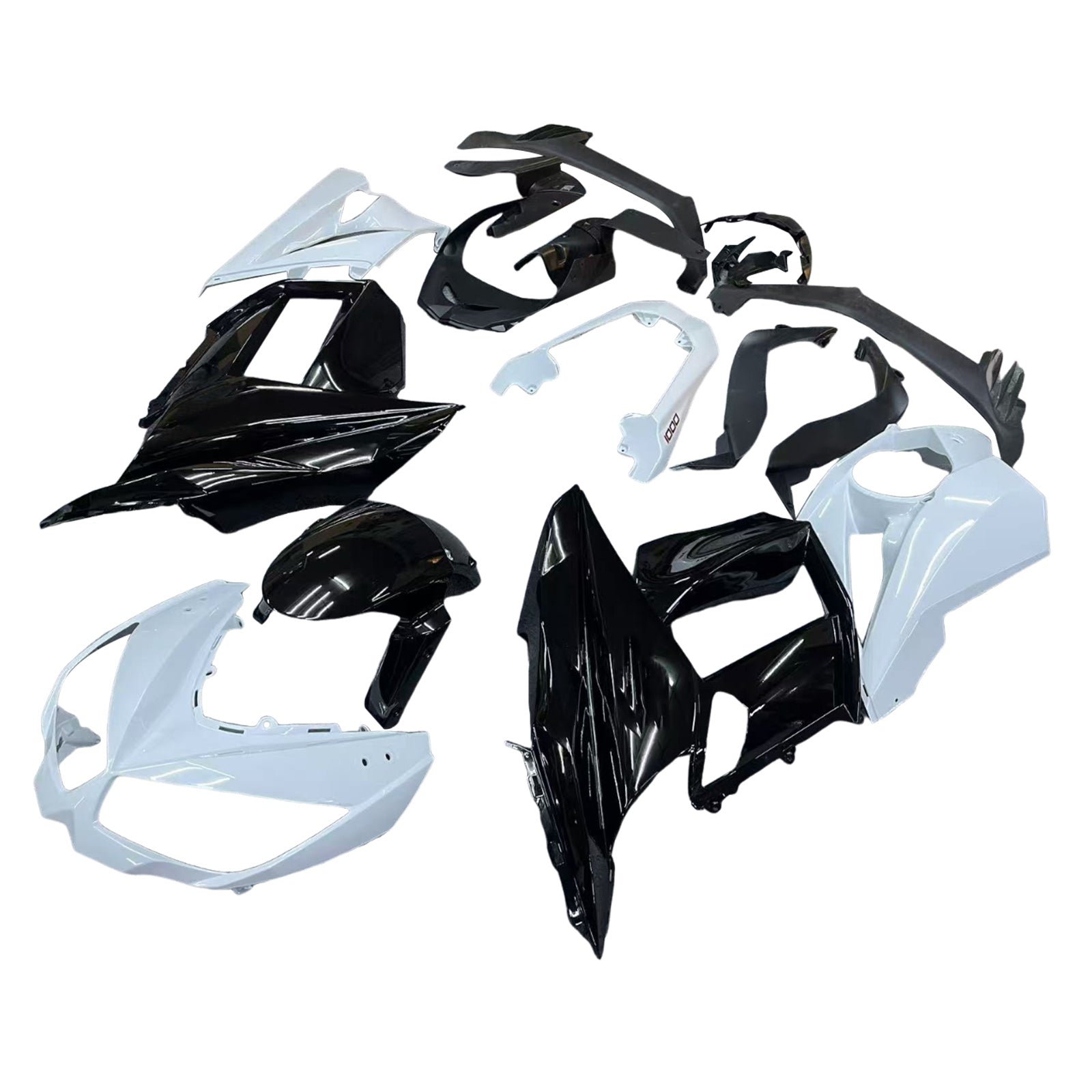 Kit de carénage en plastique ABS injecté compatible avec Kawasaki Z1000SX 2010-2015