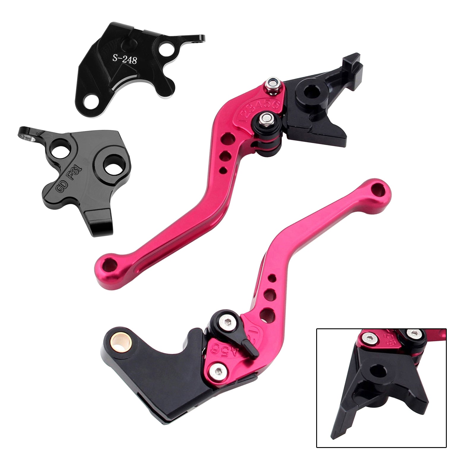 Palanca de freno y embrague corta para Yamaha YZF R125 2008-2011