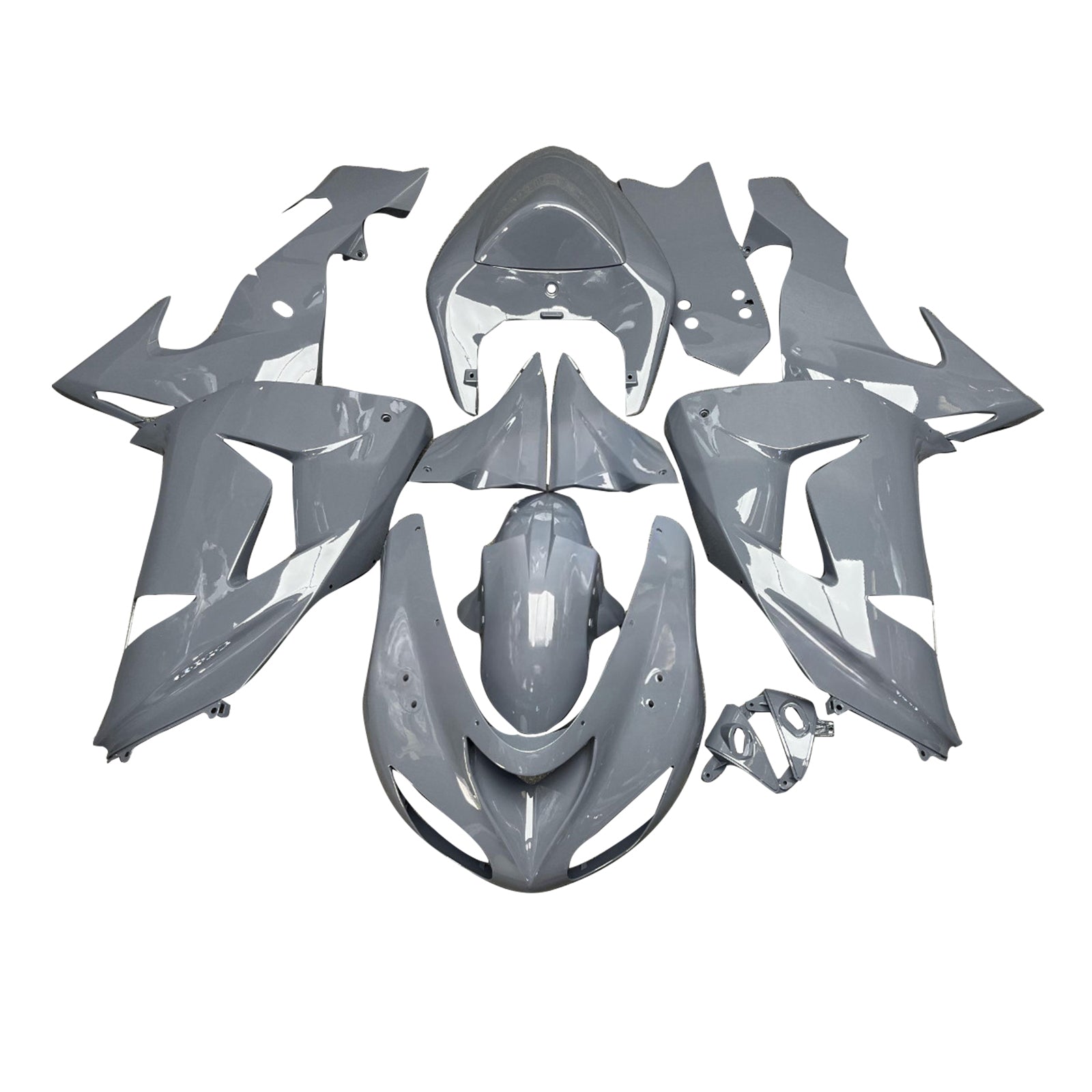 Kit di carenatura a iniezione, corpo di plastica ABS per Kawasaki ZX10R 2006-2007