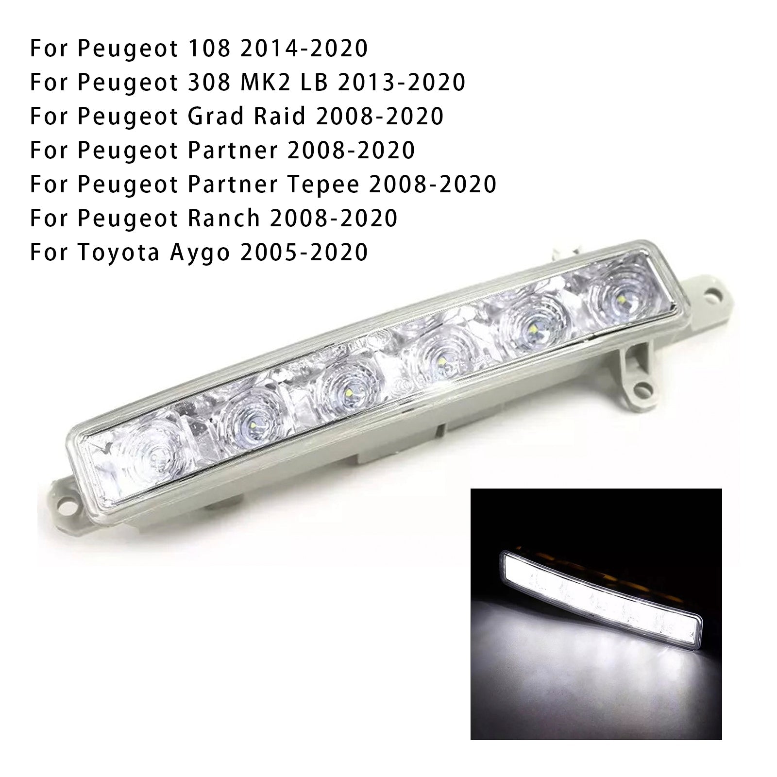 1 LED DIDUNAL SUMAVALO CITROën C3 Berlingo Peugeot 9802795580