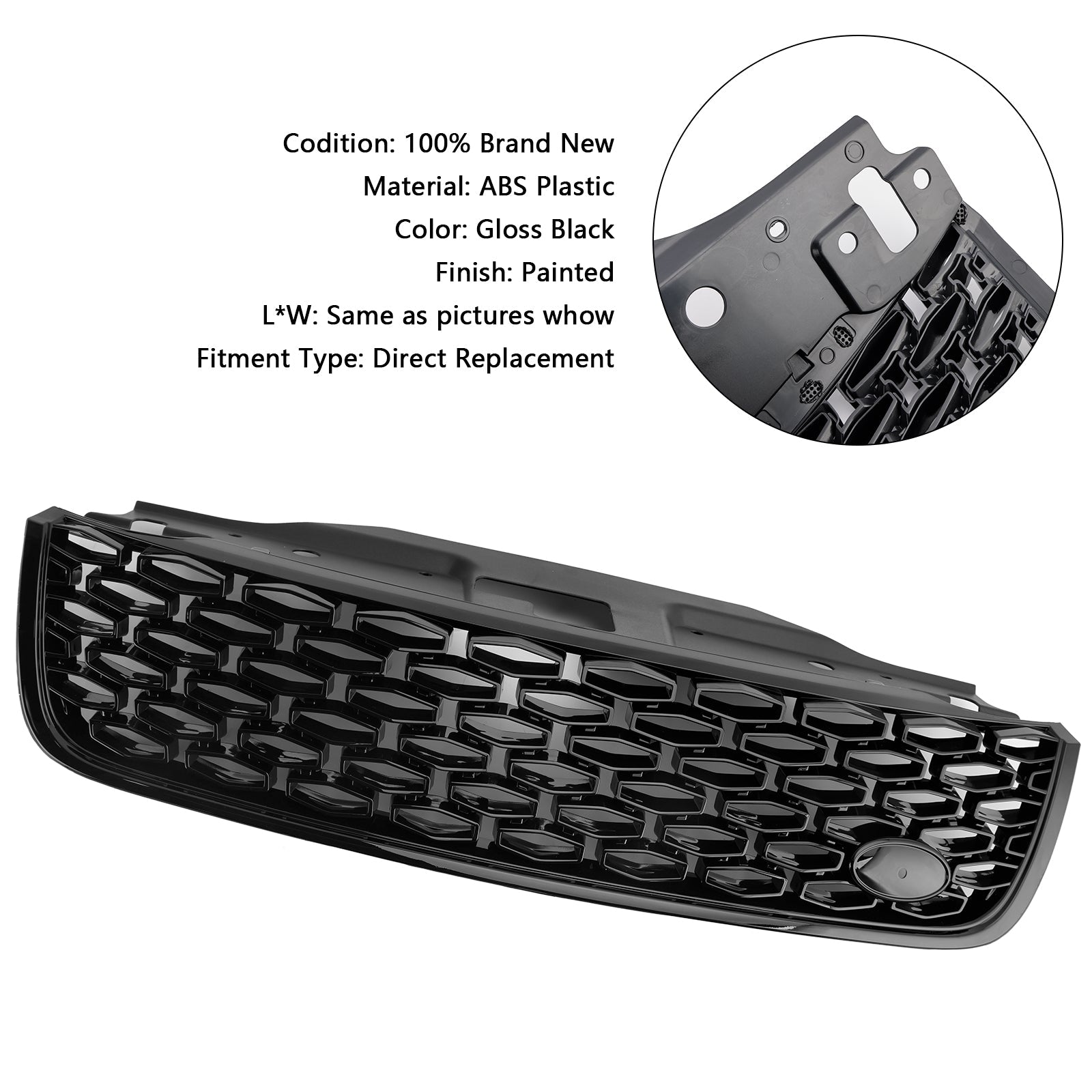 Black Dynamic Style Calendre za Land Rover Discovery 5 L462 2017-2020