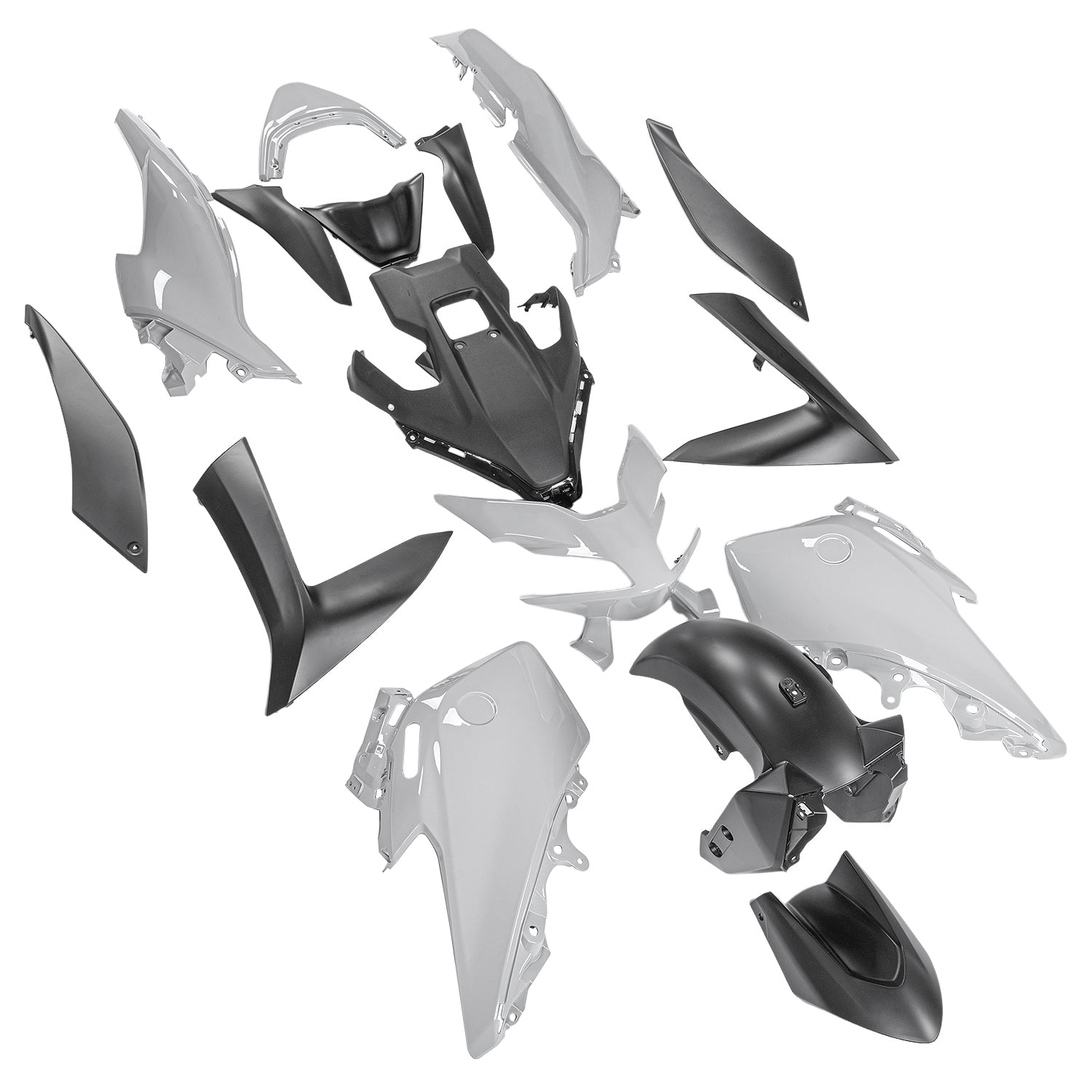 Kit van Corrigendum Corrier in Injection ABS Plastic voor Yamaha T-Max 560 2022-2024 02#