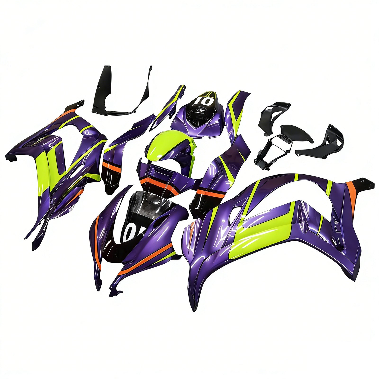 Kit de carénage injecté en plastique ABS pour Kawasaki ZX10R 2016-2020