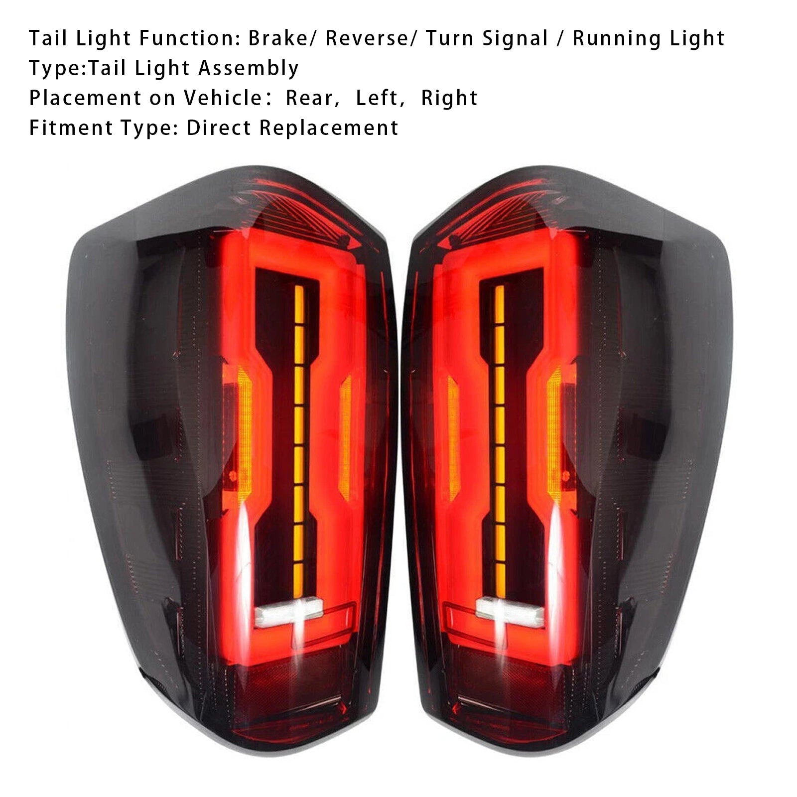 Juego de luces traseras traseras y derechas para Mazda BT50 2020-2023