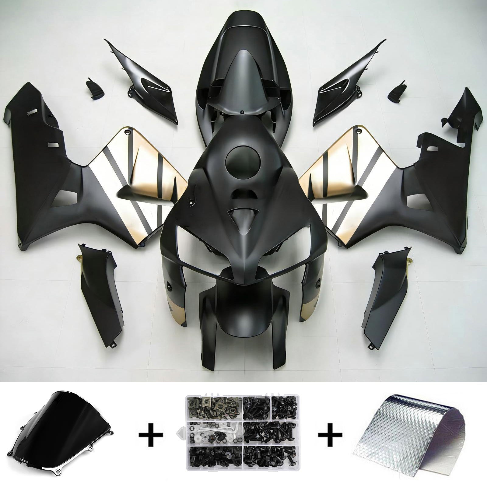 Kit carenado de inyección, carrocería de plástico ABS para Honda CBR600RR 2005-2006 F5