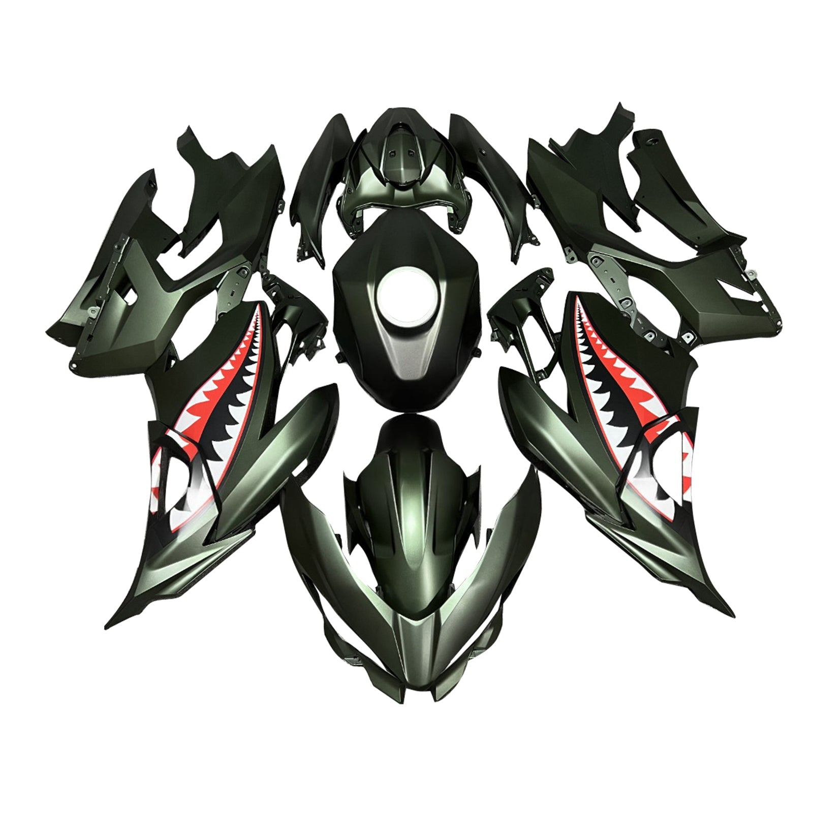 Injekcijski komplet, plastična karoserija ABS za Kawasaki EX400 ninja400 2018-2024