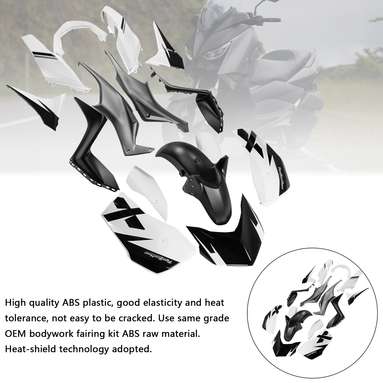 Kit de carénage de carrosserie ABS par injection pour Yamaha X-MAX 300 XMAX 2023-2024